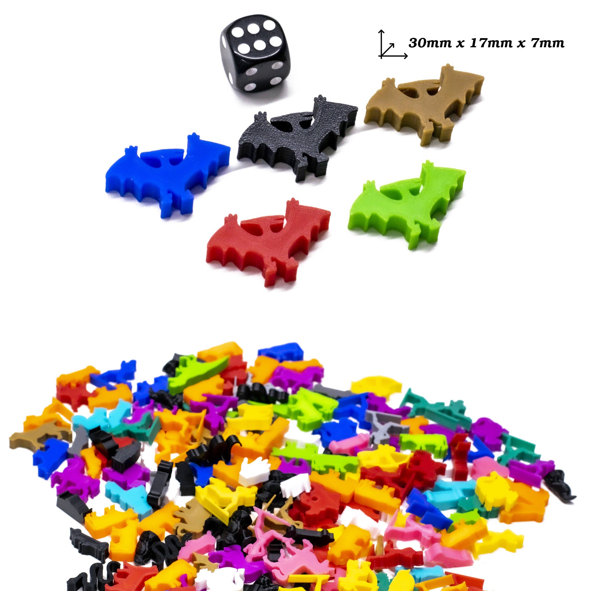 Pteranodon Meeple Dinosaur Figures for upgrading board games, tabletop and other DnD games