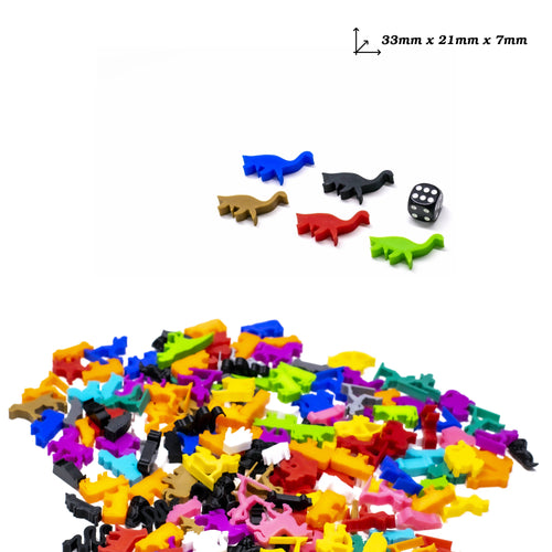 Plesiosaur Dinosaur Meeple Figures for upgrading board games, tabletop and other DnD games