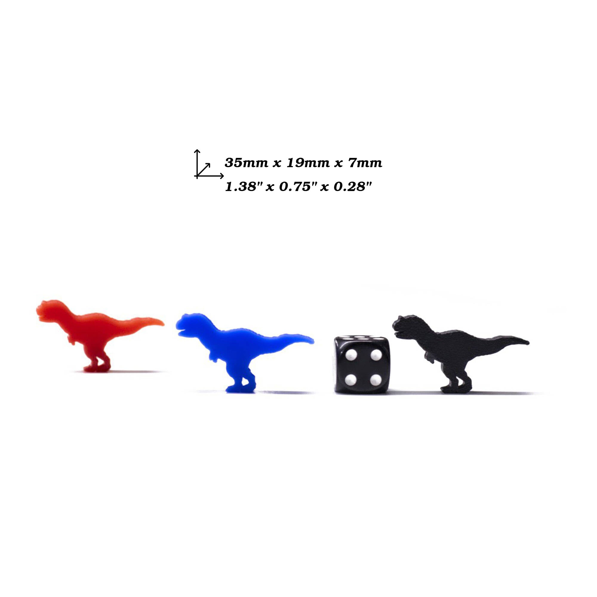 Carnotaurus Dino Meeple for upgrading board games, tabletop and other DnD games
