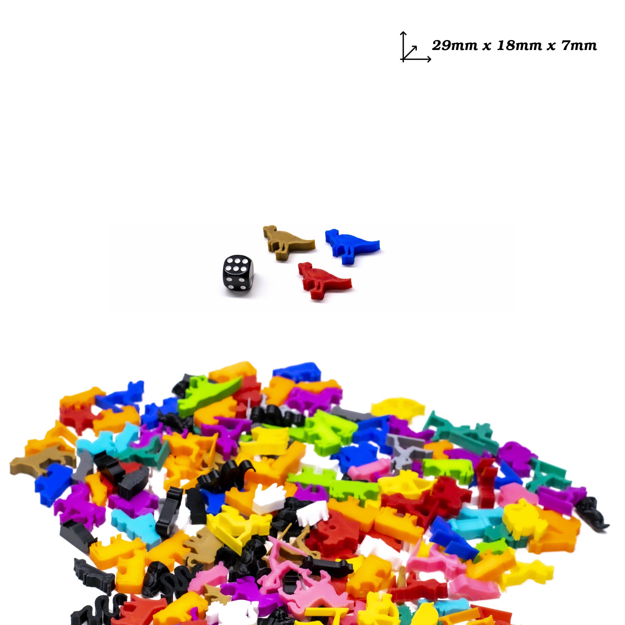 Pachy Meeple Dino Figures for upgrading board games, tabletop and other DnD games