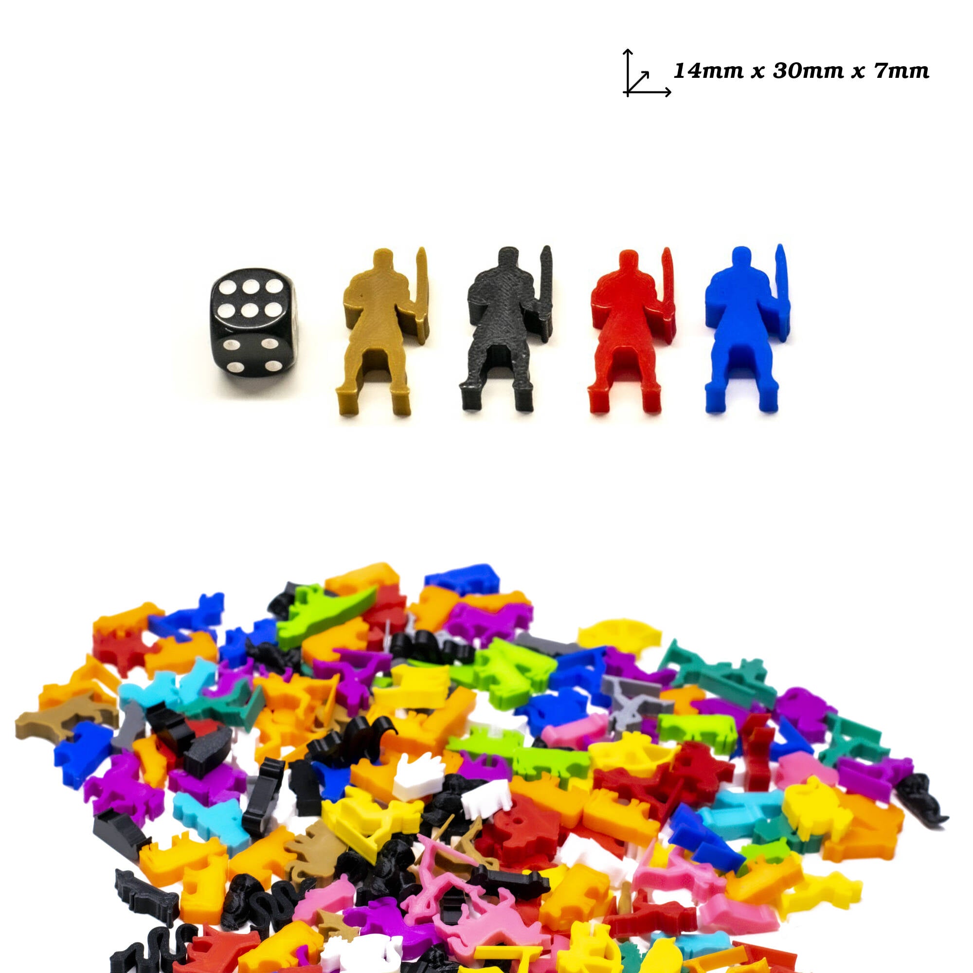 Gladiator Meeple Figures for upgrading board games, tabletop and other DnD games