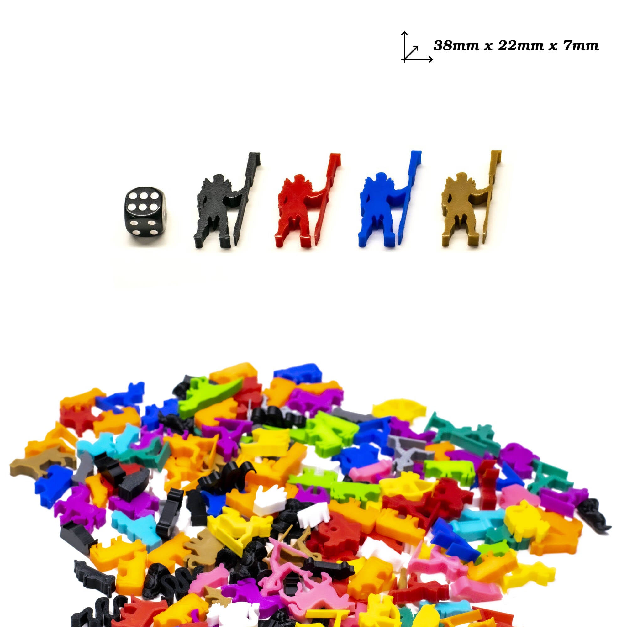 Orc Leader Meeple Figure for upgrading board games, tabletop and other DnD games