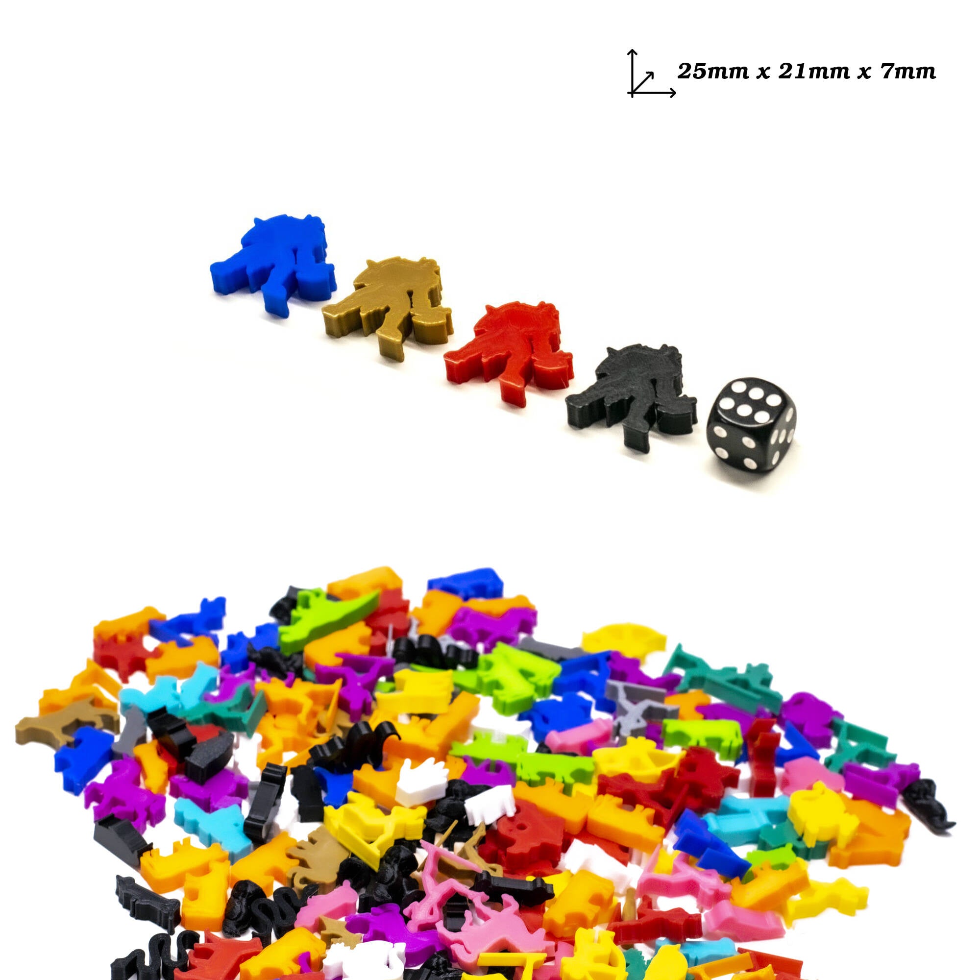 Orc Worker Meeple Figures for upgrading board games, tabletop and other DnD games