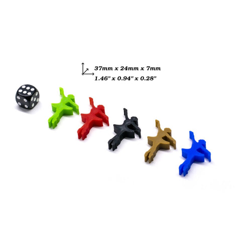 Ballerina, Dancer Meeple Figures for upgrading board games, tabletop and other DnD games