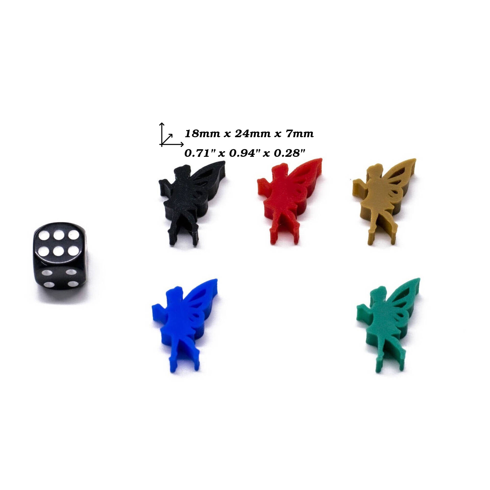 Faerie Meeple Figures for upgrading board games, tabletop and other DnD games