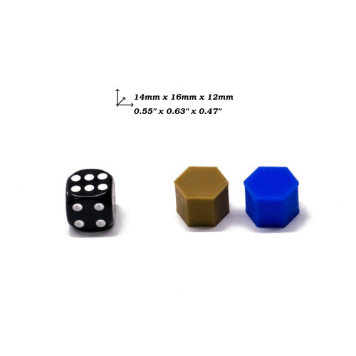 Hexagon 14x12mm for upgrading board games, tabletop and other DnD games