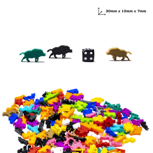 Wild Boar Meeple Figures for upgrading board games, tabletop and other DnD games
