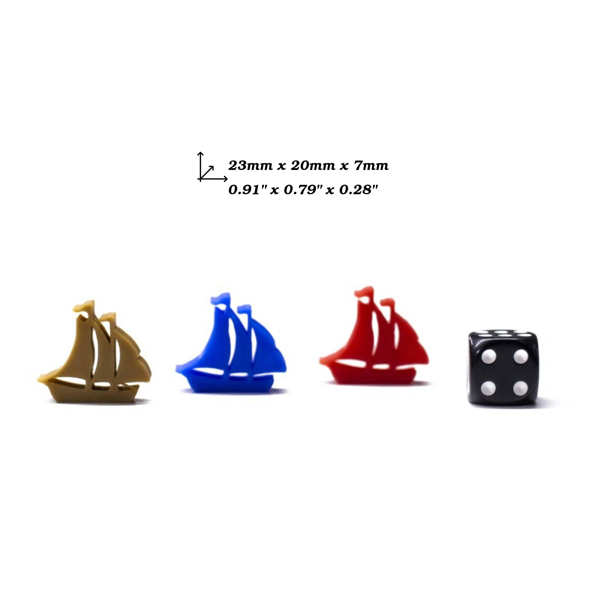 Ship Meeple Tokens for upgrading board games, tabletop and other DnD games