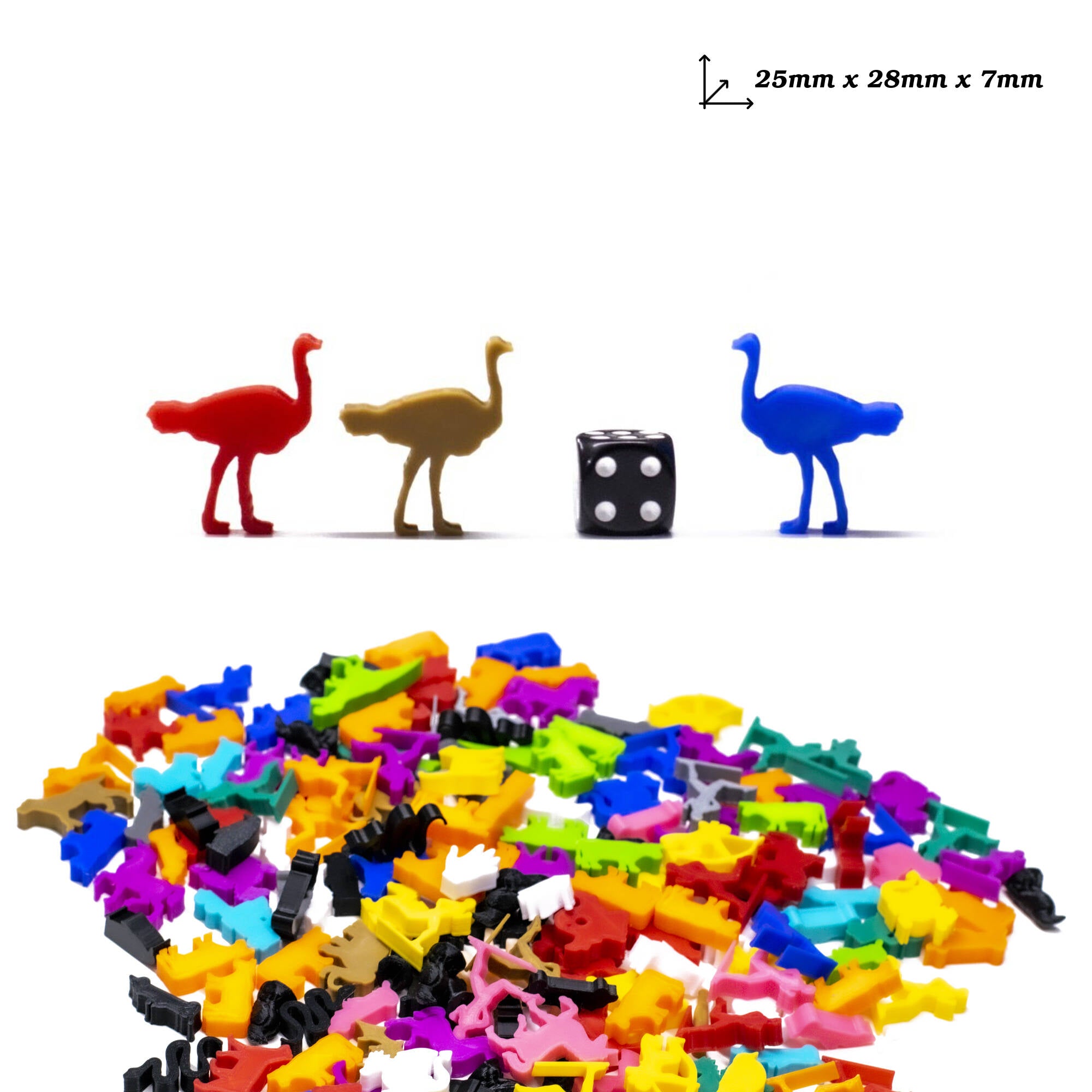 Ostrich Meeple for upgrading board games, tabletop and other DnD games