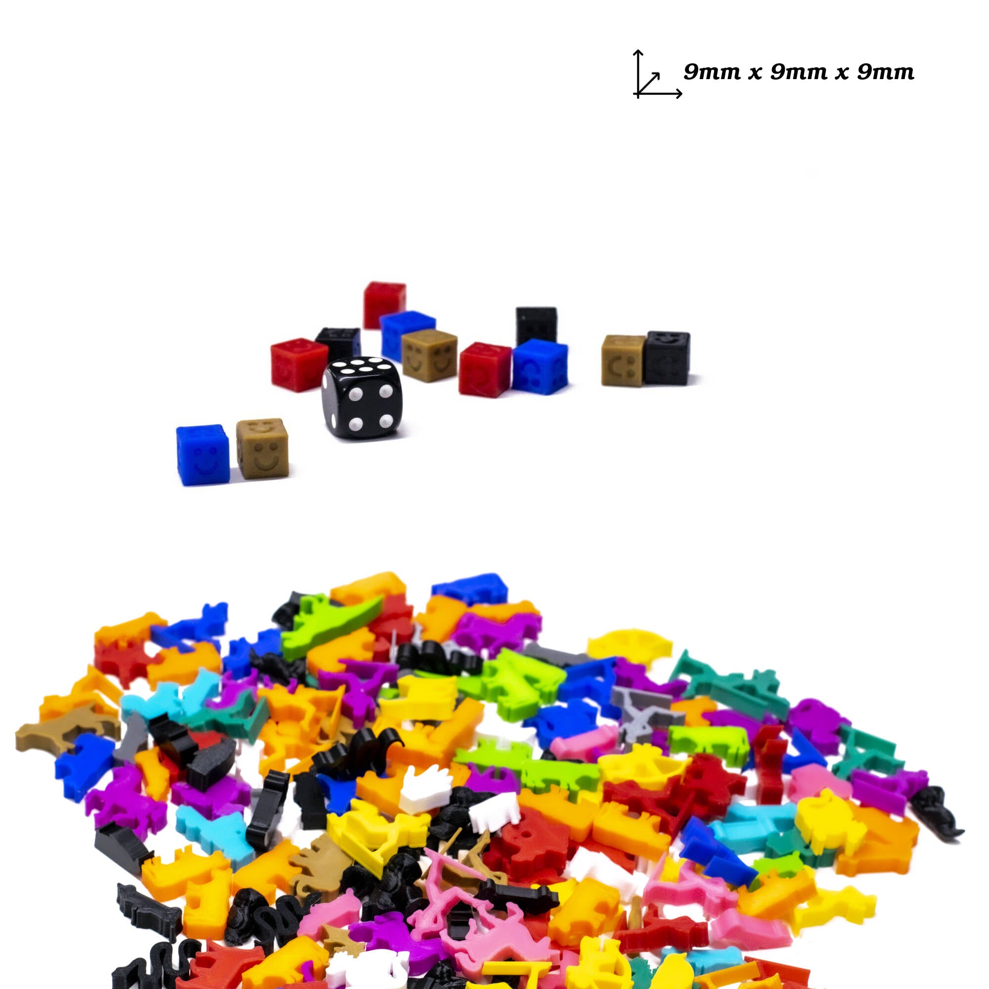 Smiley Cube 9mm - Happy for upgrading board games, tabletop and other DnD games