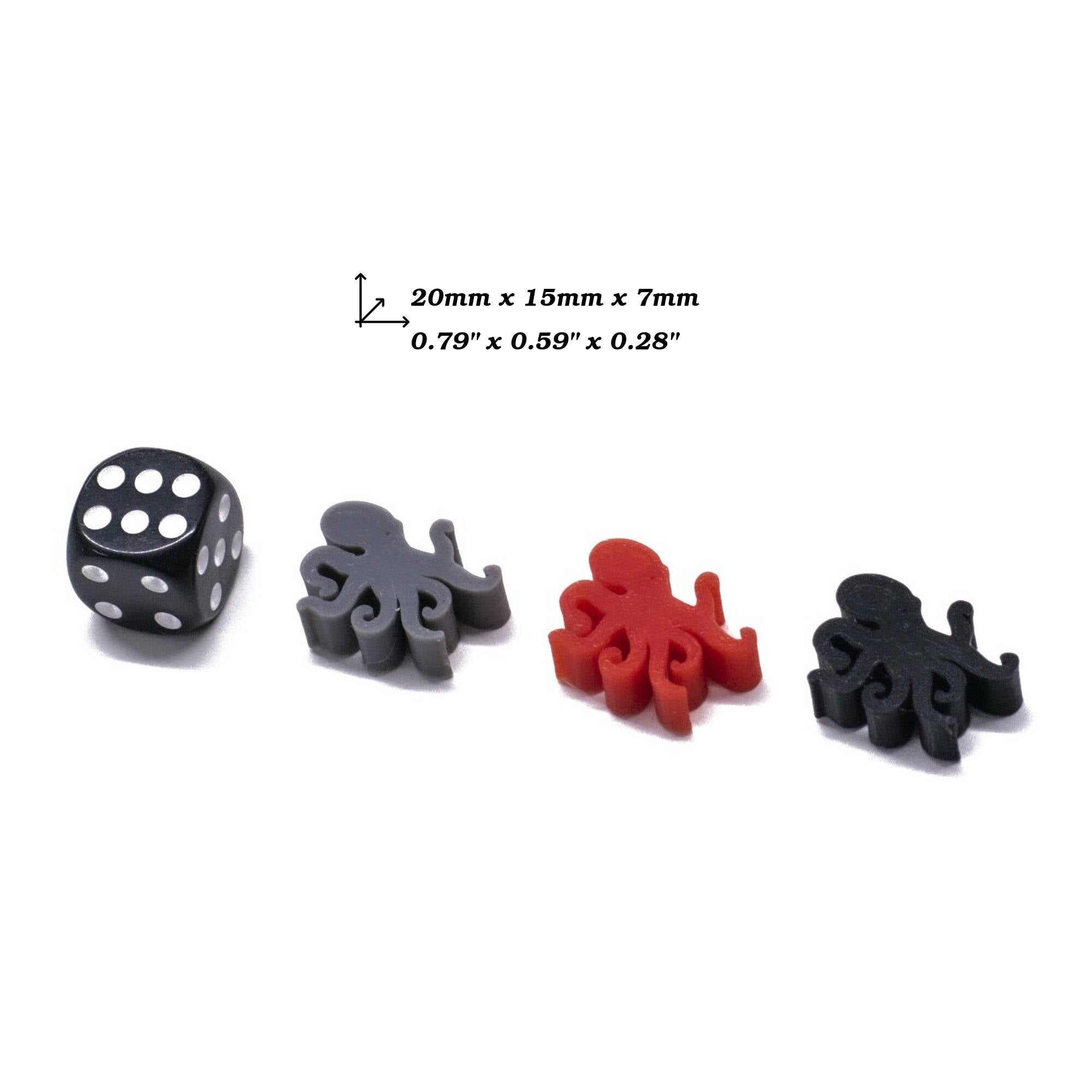 Octopus Squid Meeple for upgrading board games, tabletop and other DnD games