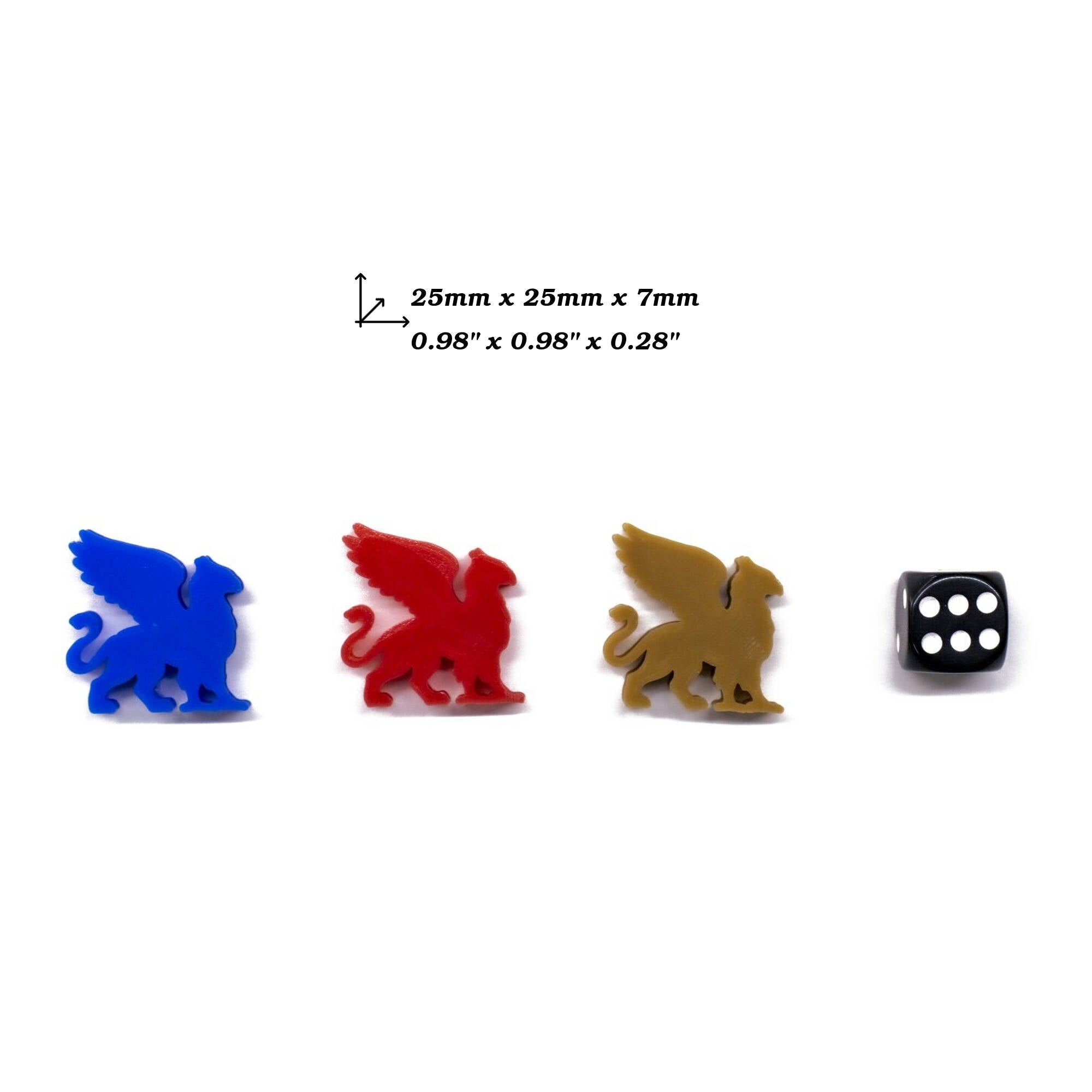 Griffin Meeple Figures for upgrading board games, tabletop and other DnD games