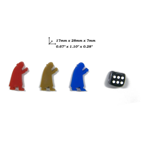 Vampire Meeple Figures for upgrading board games, tabletop and other DnD games