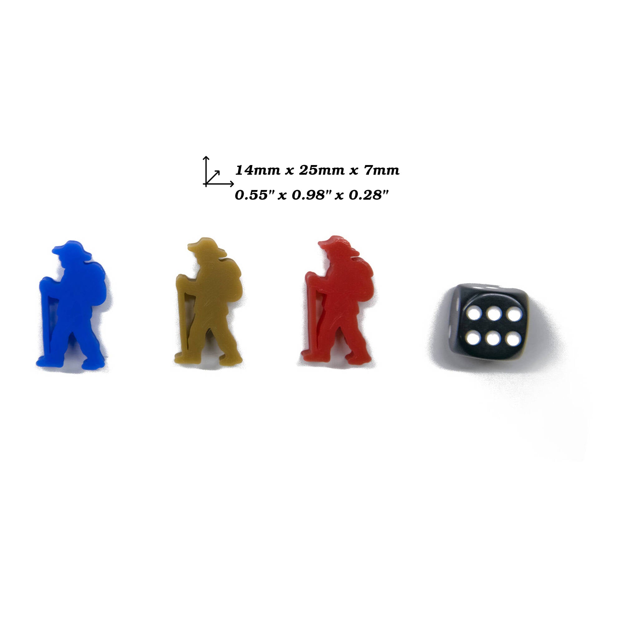 Adventurer, Explorer Meeple Figures for upgrading board games, tabletop and other DnD games