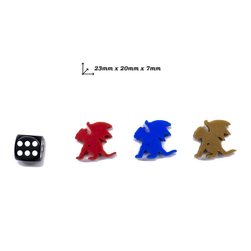 Gargoyle Meeple Tokens for upgrading board games, tabletop and other DnD games