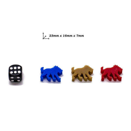 Hellhound Meeple Token for upgrading board games, tabletop and other DnD games