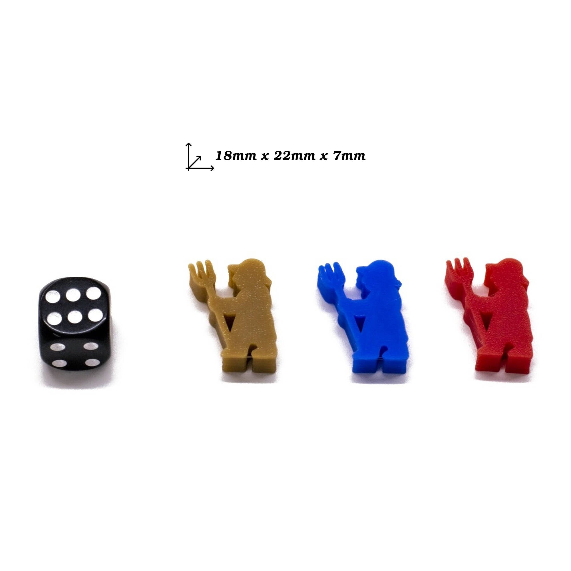 Peasant Meeple Token for upgrading board games, tabletop and other DnD games