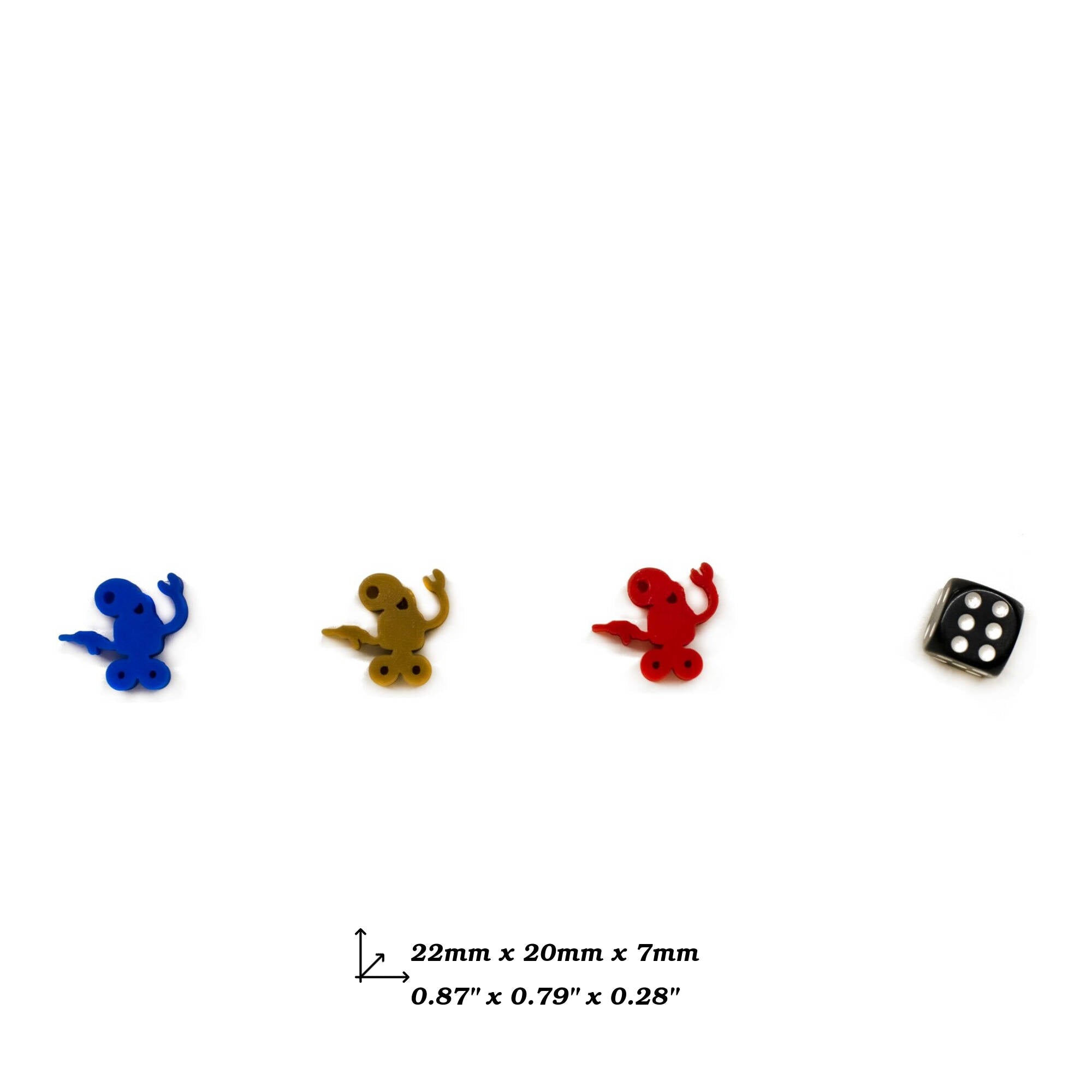 Nano Service Robot Meeple for upgrading board games, tabletop and other DnD games