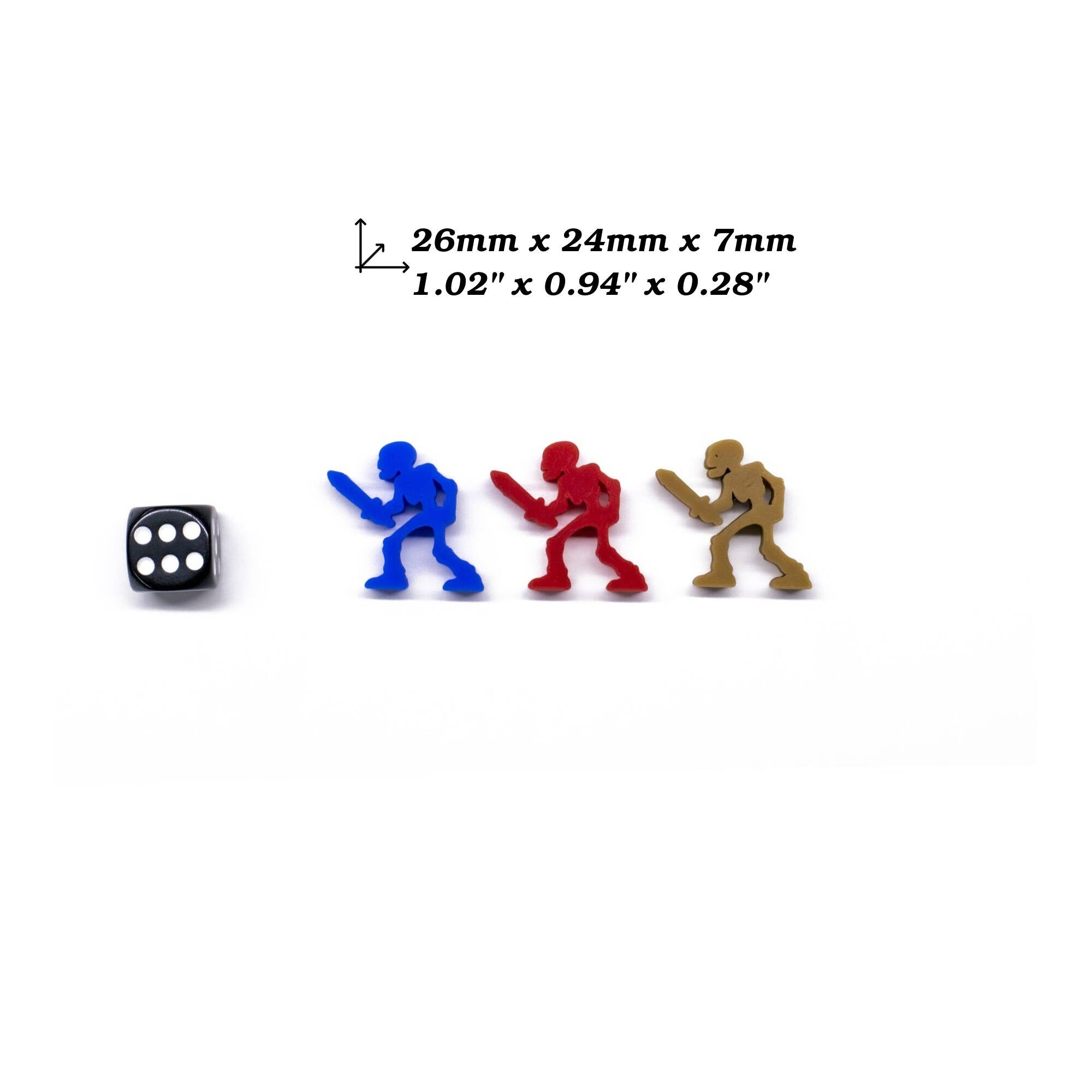 Skeleton Meeple for upgrading board games, tabletop and other DnD games