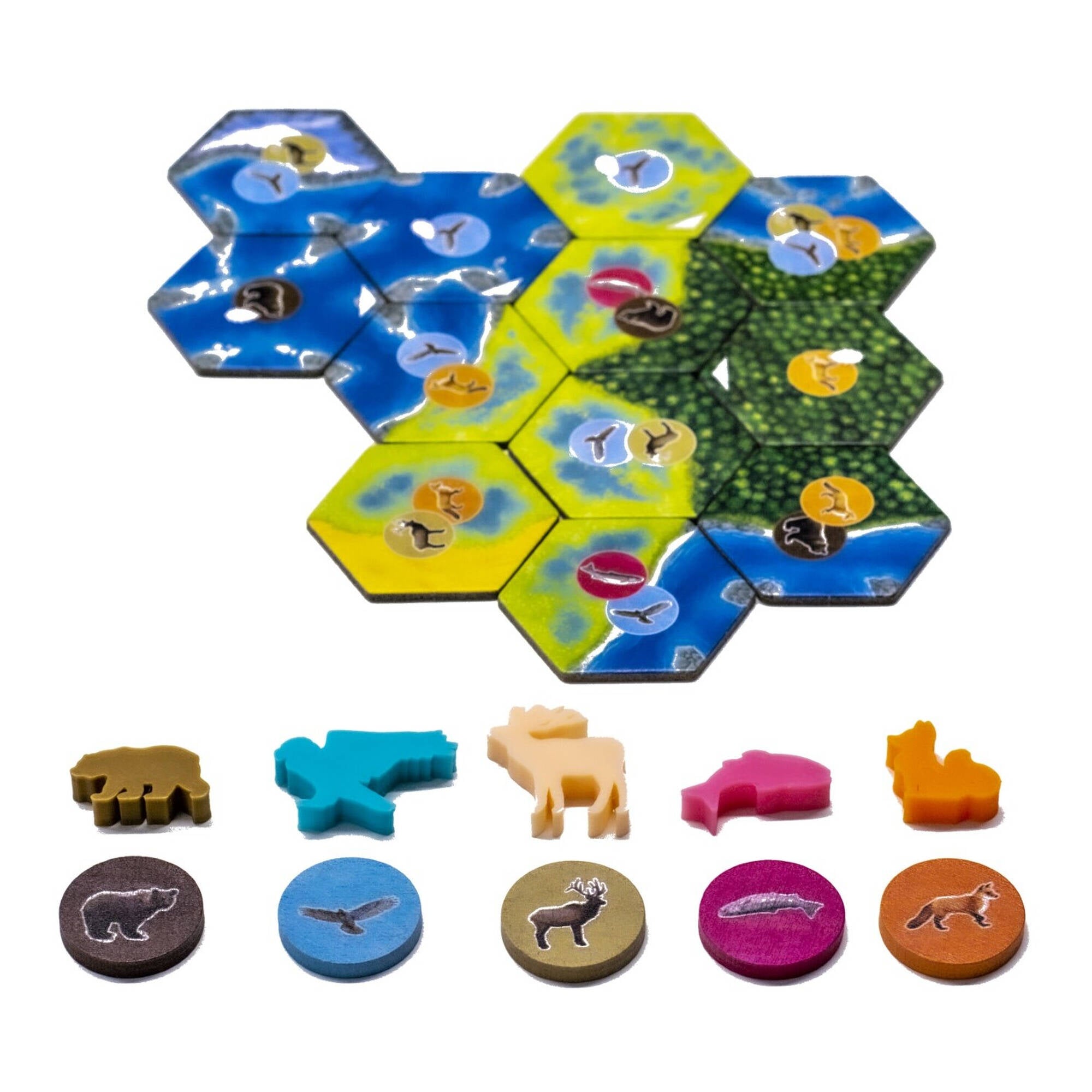 Cascadia Board Game Compatible Upgrade Set for upgrading board games, tabletop and other DnD games