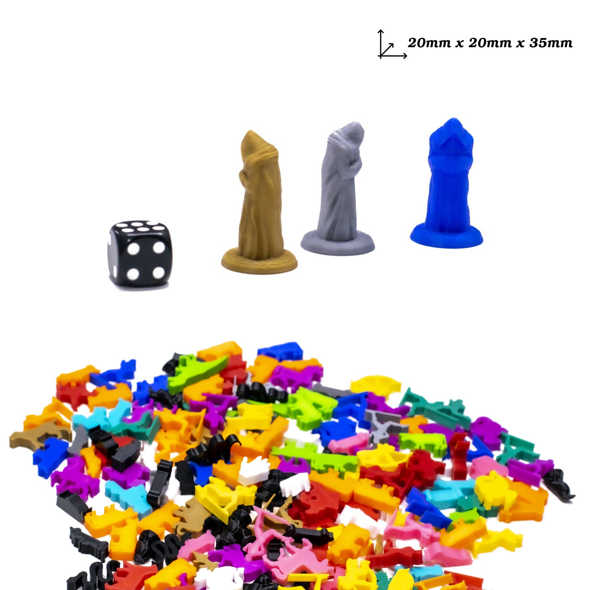 Priest, Monk figures for upgrading board games, tabletop and other DnD games