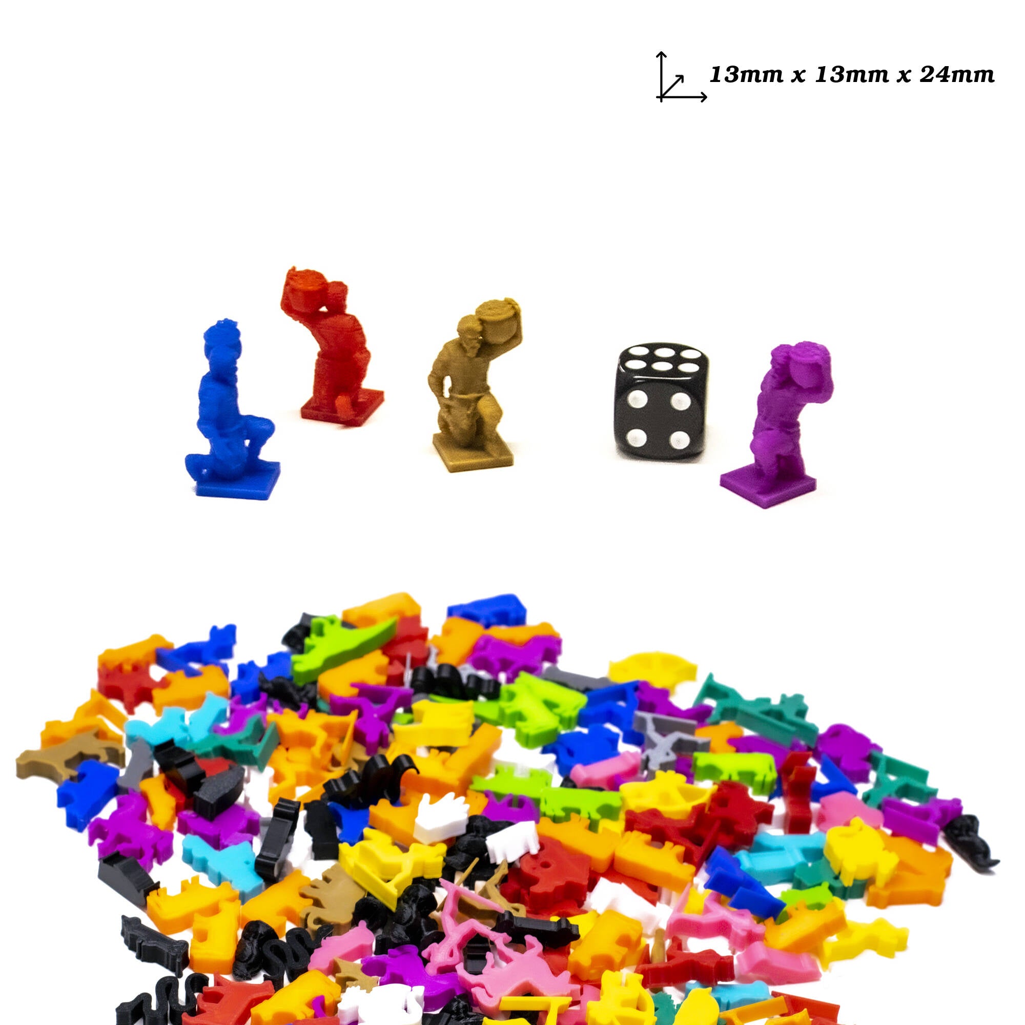 Worker Trader Laborer Figures for upgrading board games, tabletop and other DnD games