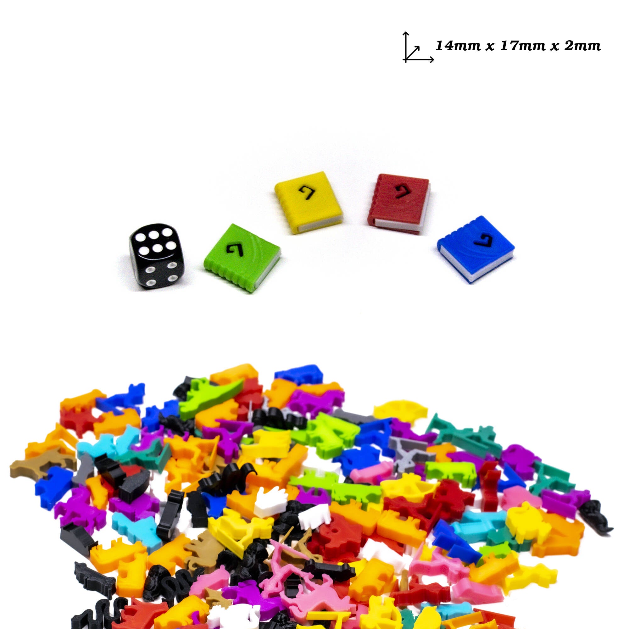 Book Miniature Tokens for upgrading board games, tabletop and other DnD games