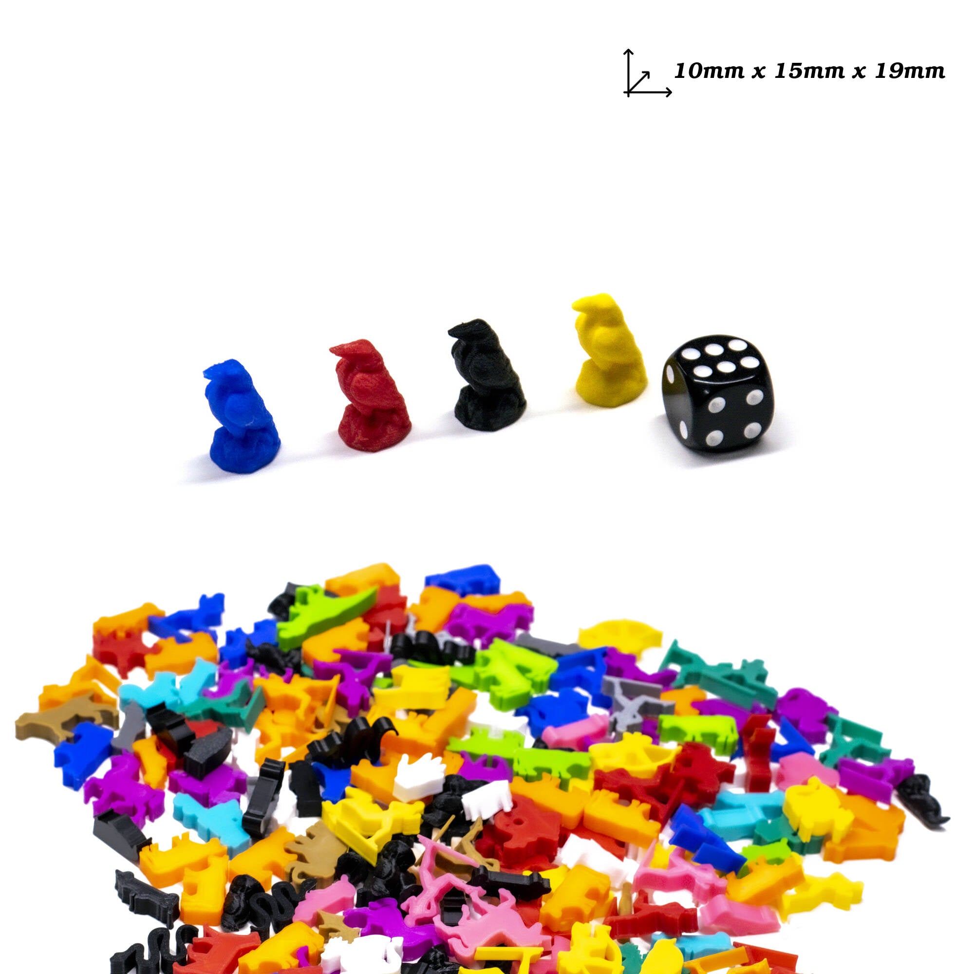 Raven Bird Figures for upgrading board games, tabletop and other DnD games