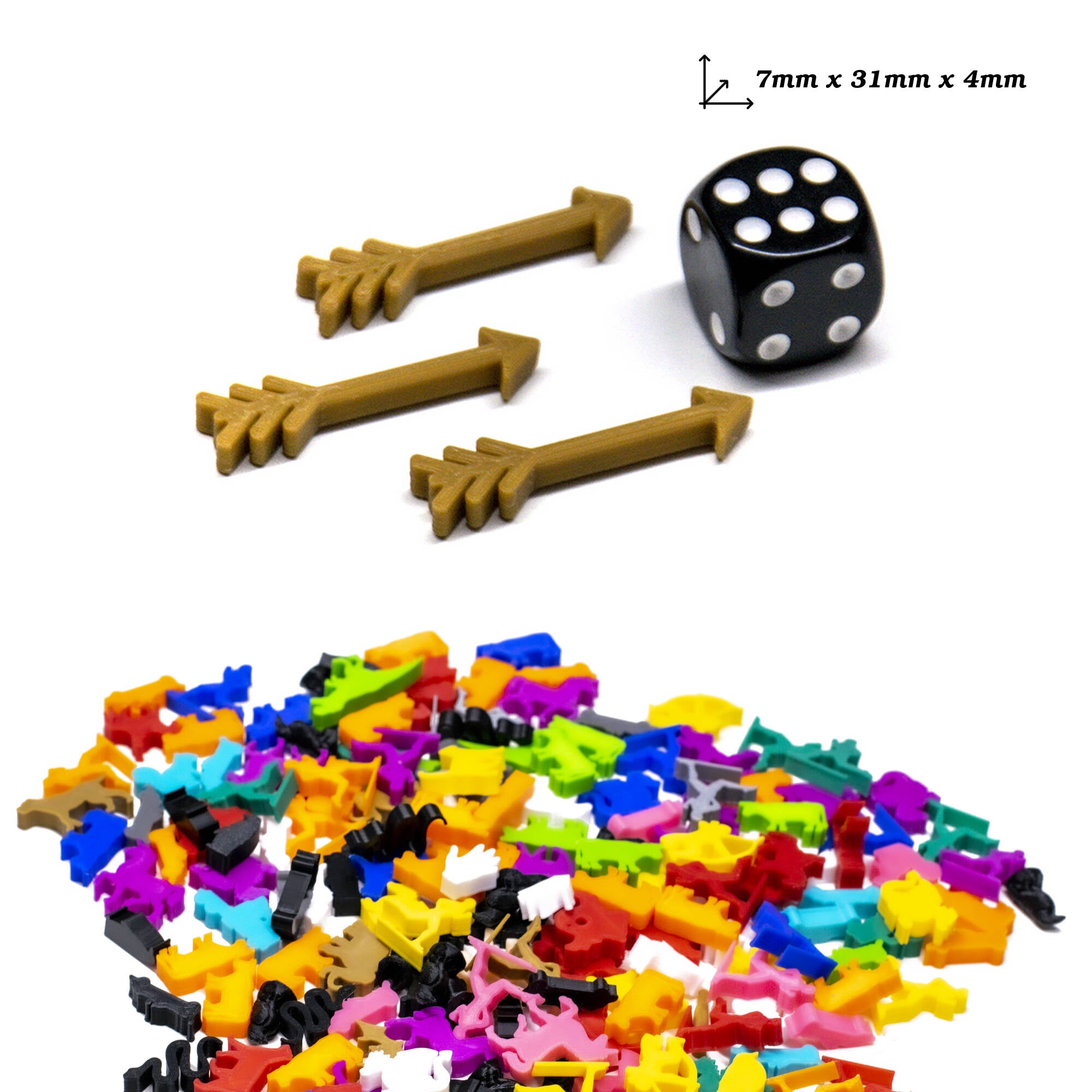 Arrow Tokens Miniatures for upgrading board games, tabletop and other DnD games