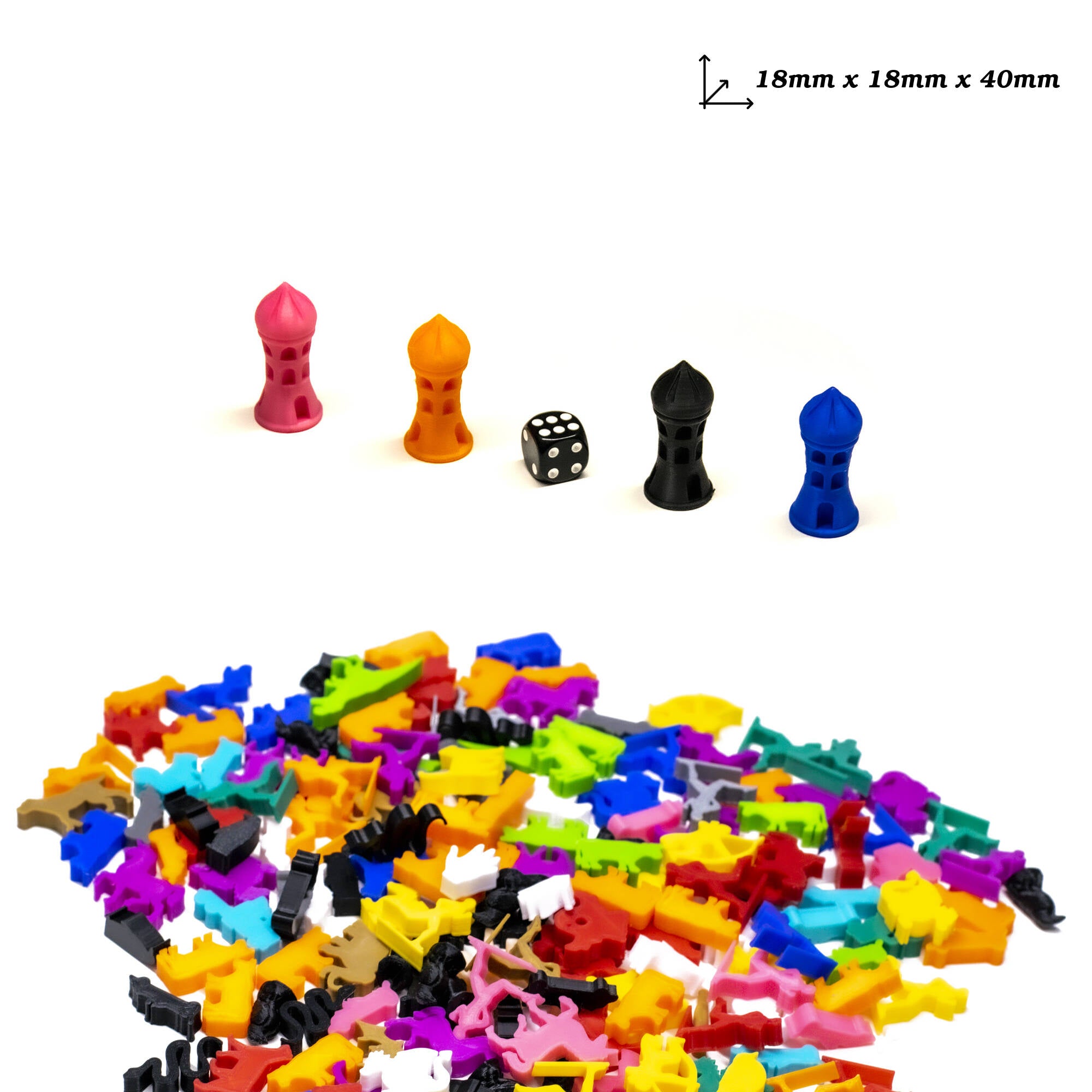 Eastern Tower Miniature for upgrading board games, tabletop and other DnD games