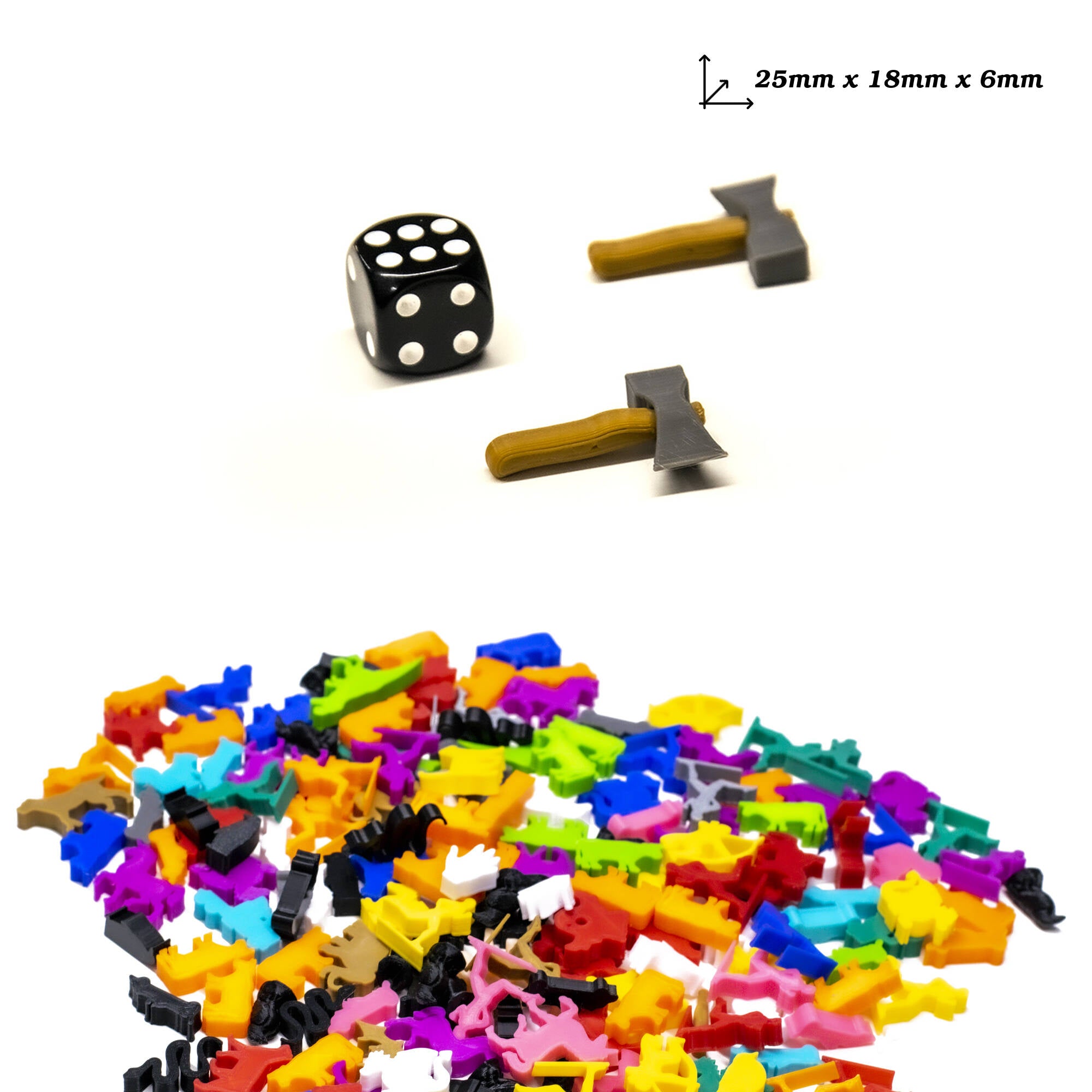 Axe Hatchet Miniature Tokens for upgrading board games, tabletop and other DnD games