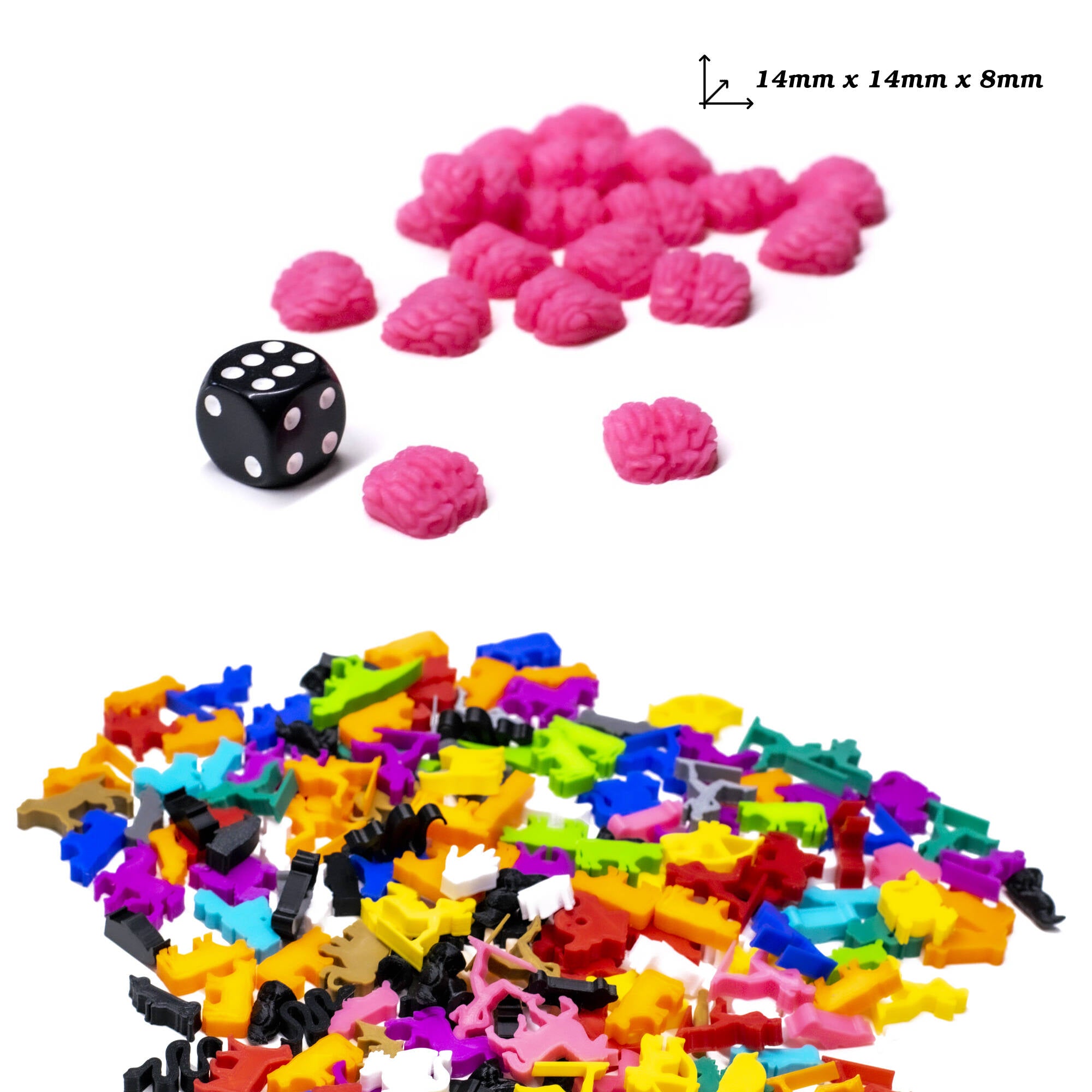 Zombie Brain Token for upgrading board games, tabletop and other DnD games