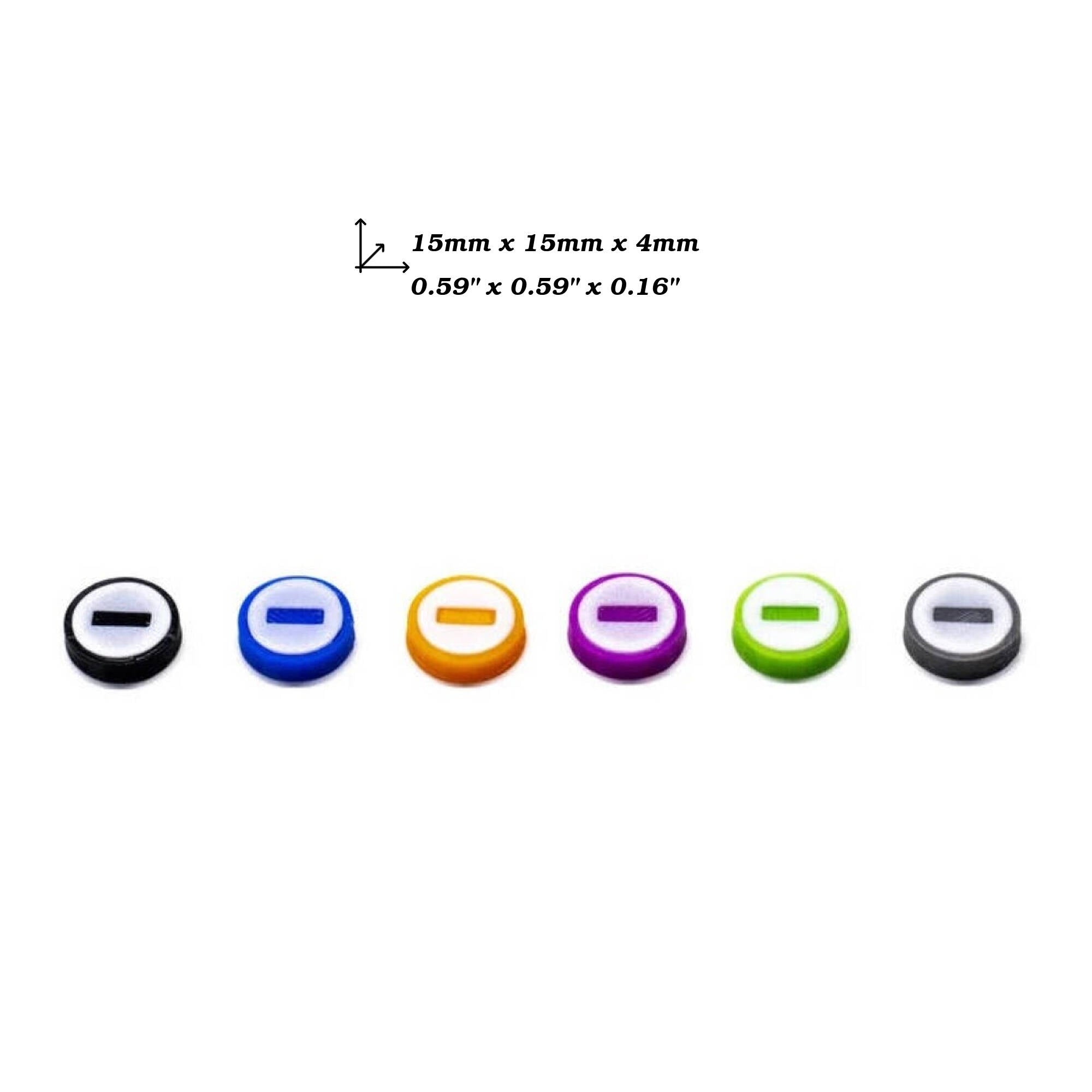 Disc Token Minus Sign - One Sided for upgrading board games, tabletop and other DnD games