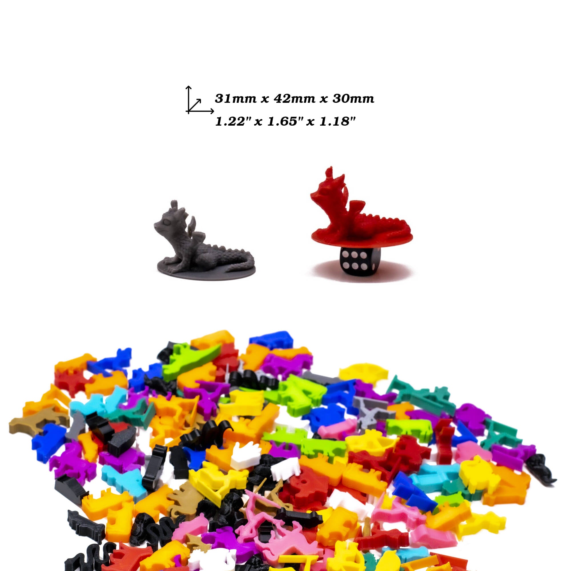 Dragon Figures - Carnor for upgrading board games, tabletop and other DnD games