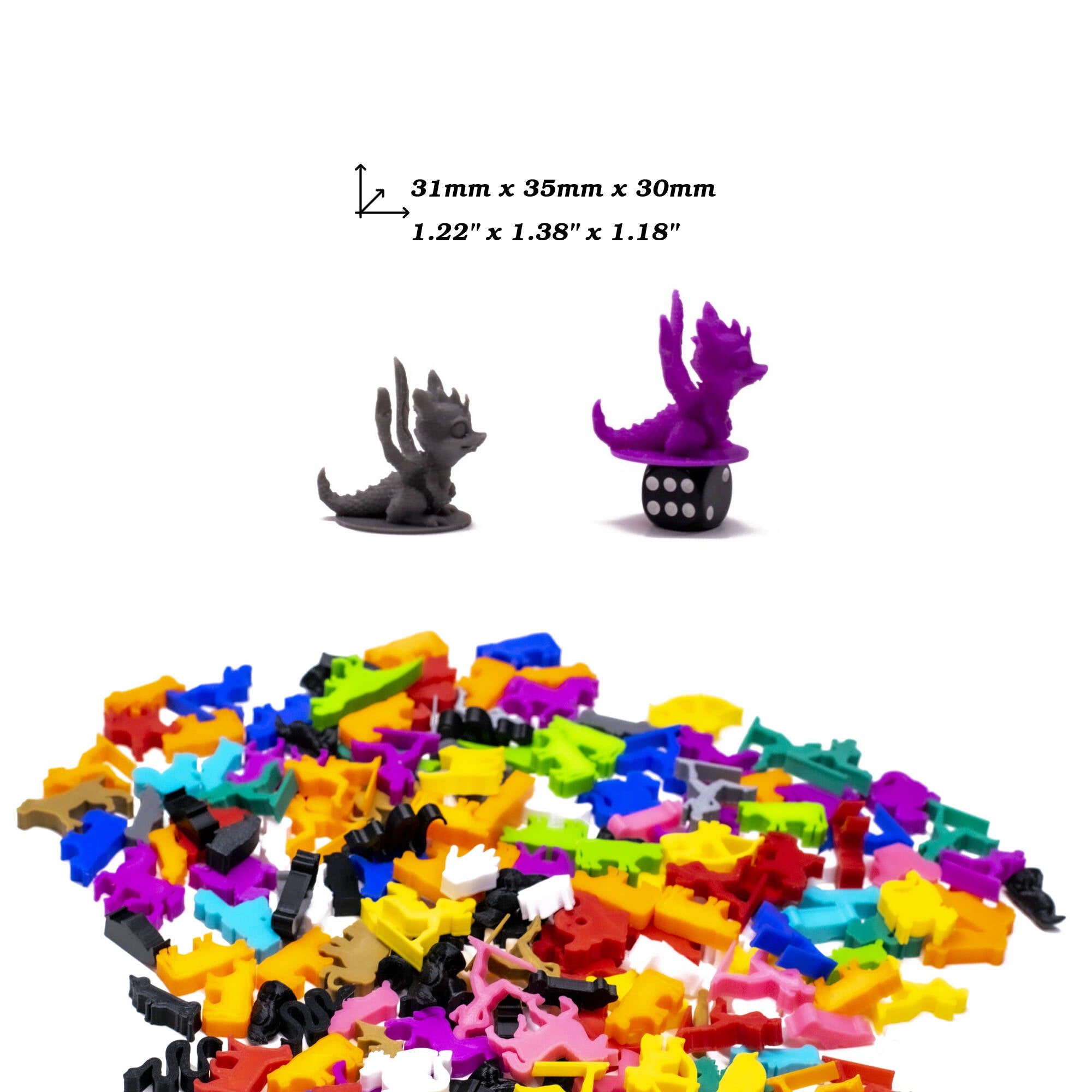 Dragon Figures - Ametrina for upgrading board games, tabletop and other DnD games