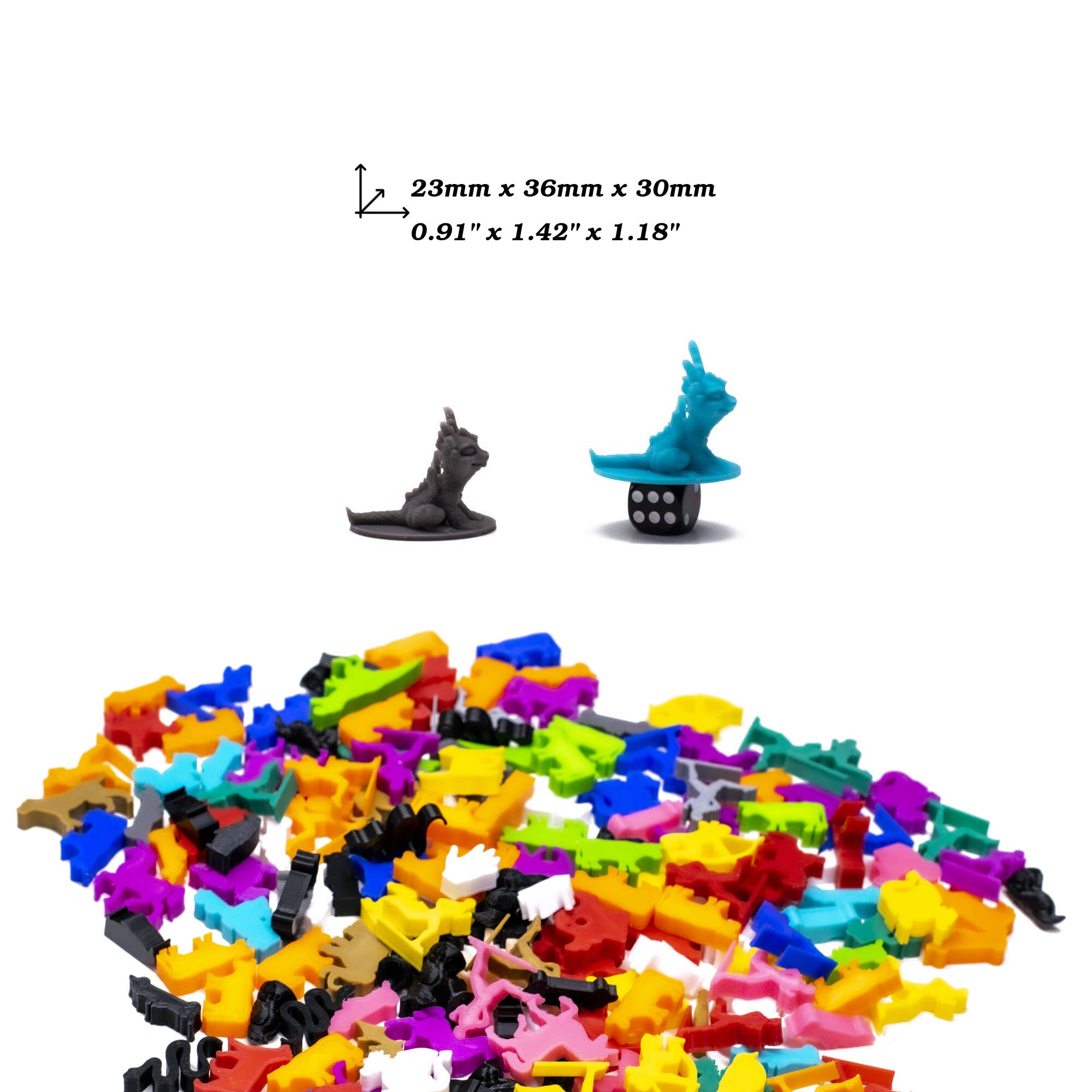 Dragon Figures - Azurith  for upgrading board games, tabletop and other DnD games