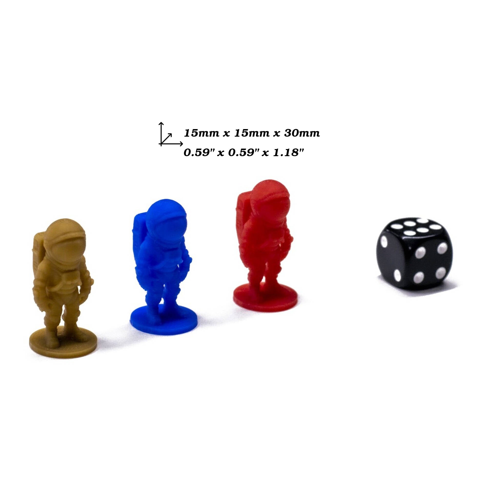 Astronaut Miniature Figures for upgrading board games, tabletop and other DnD games