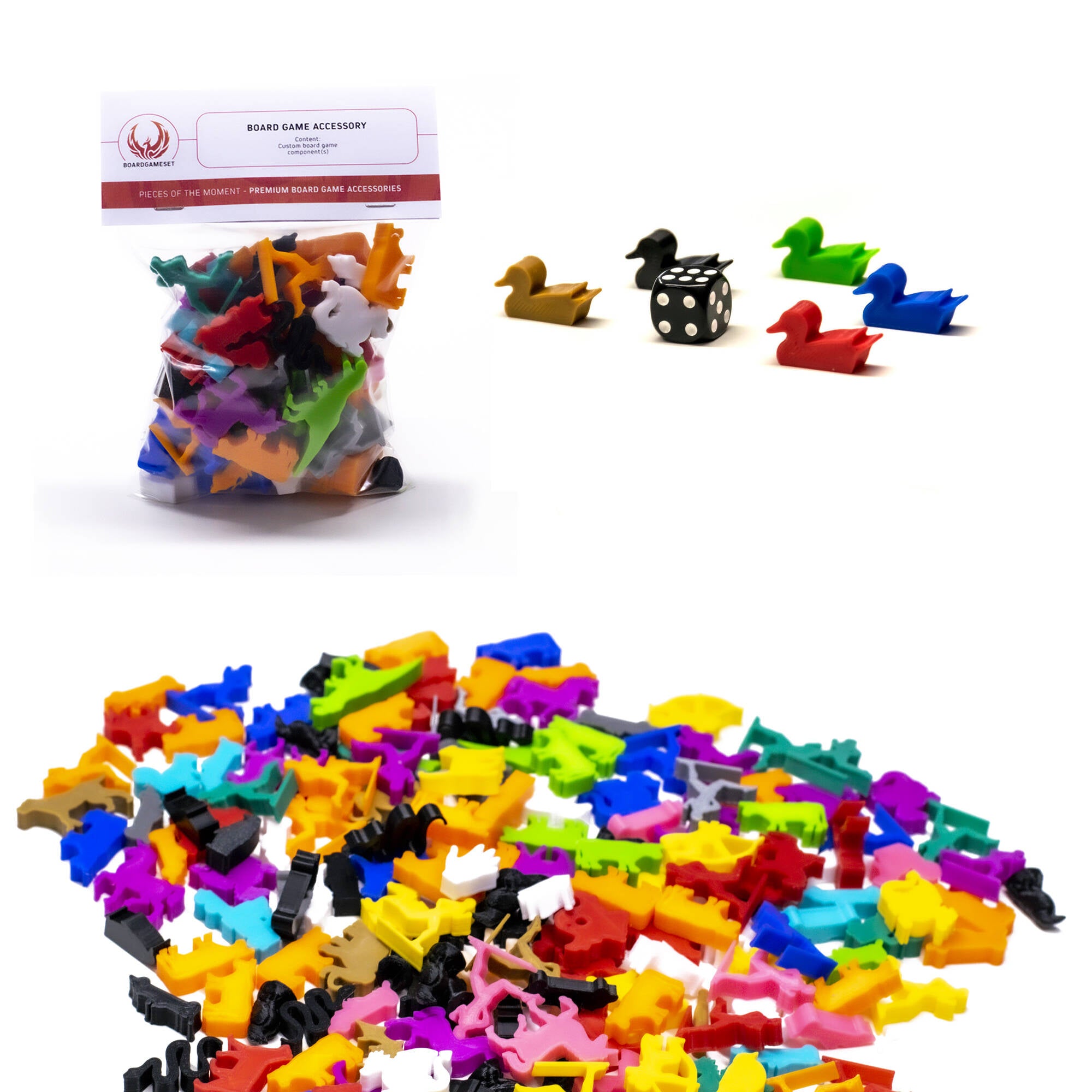 Duck Meeple Figures for upgrading board games, tabletop and other DnD games