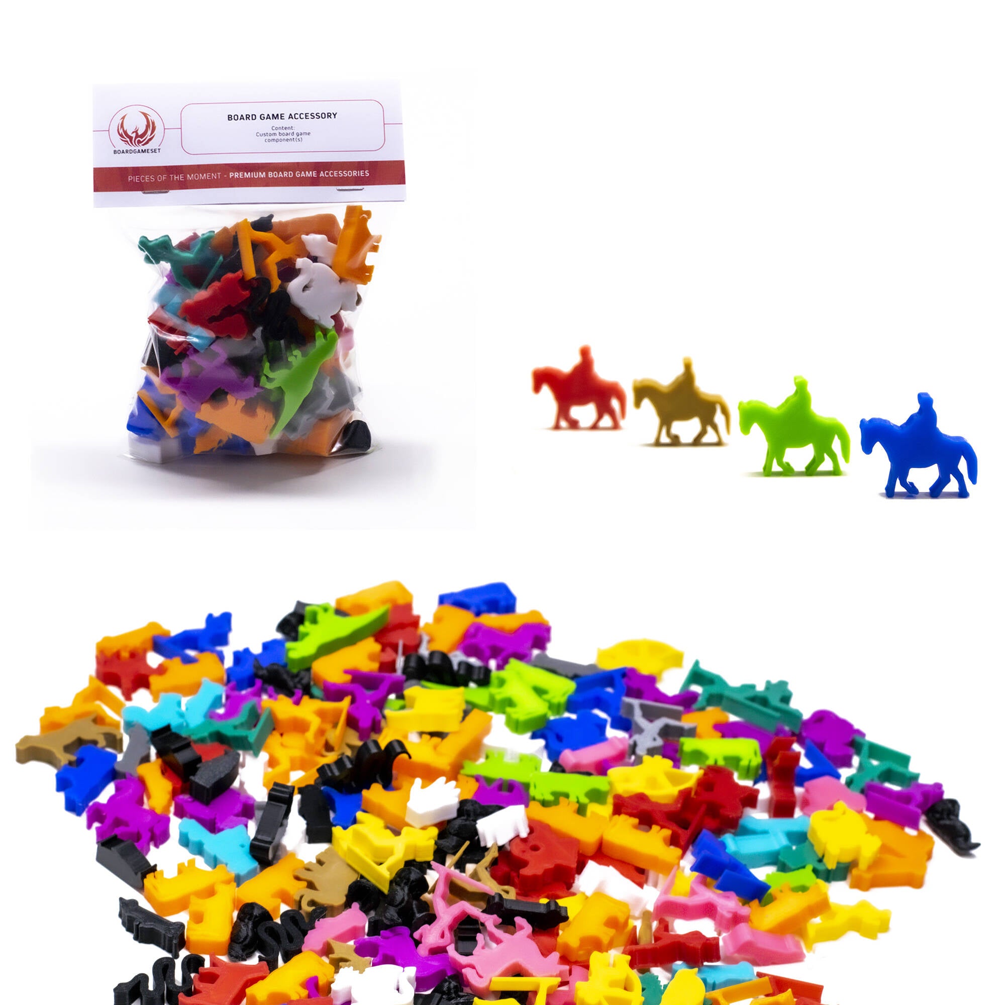 Cowboy Meeple Figures for upgrading board games, tabletop and other DnD games