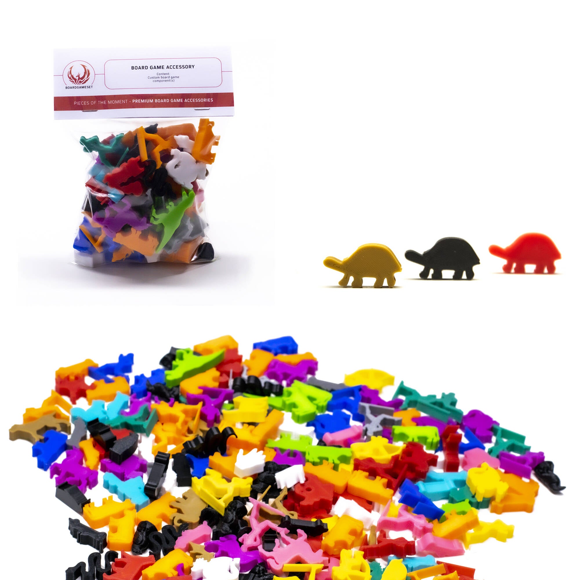 Turtle Meeple Figures for upgrading board games, tabletop and other DnD games