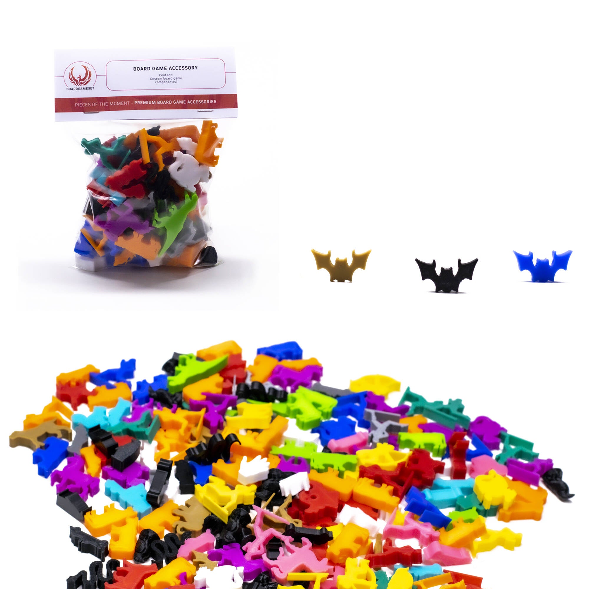 Bat Meeple for upgrading board games, tabletop and other DnD games