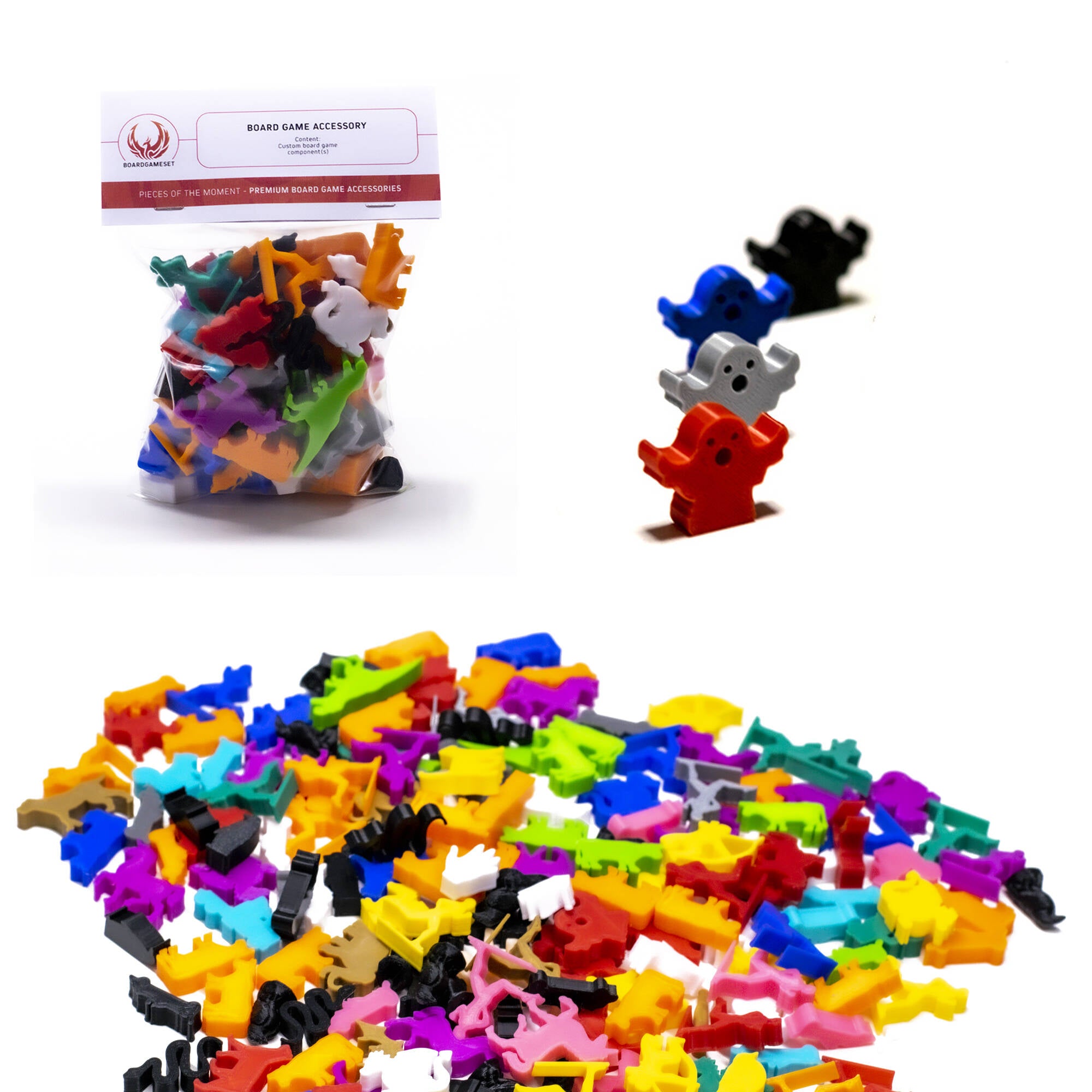 Ghost Meeple Figures for upgrading board games, tabletop and other DnD games