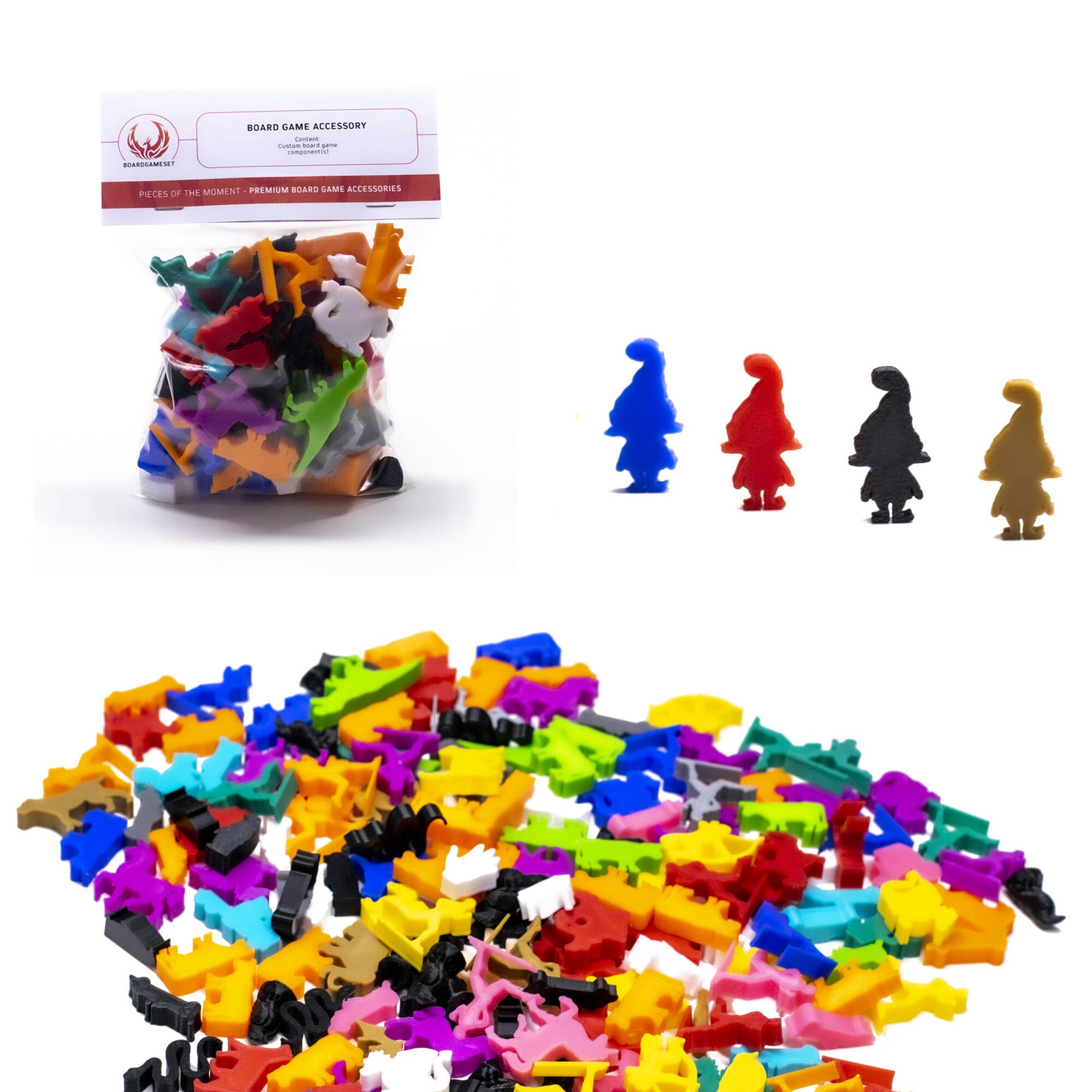 Elf, Imp, Goblin Meeple Figures for upgrading board games, tabletop and other DnD games