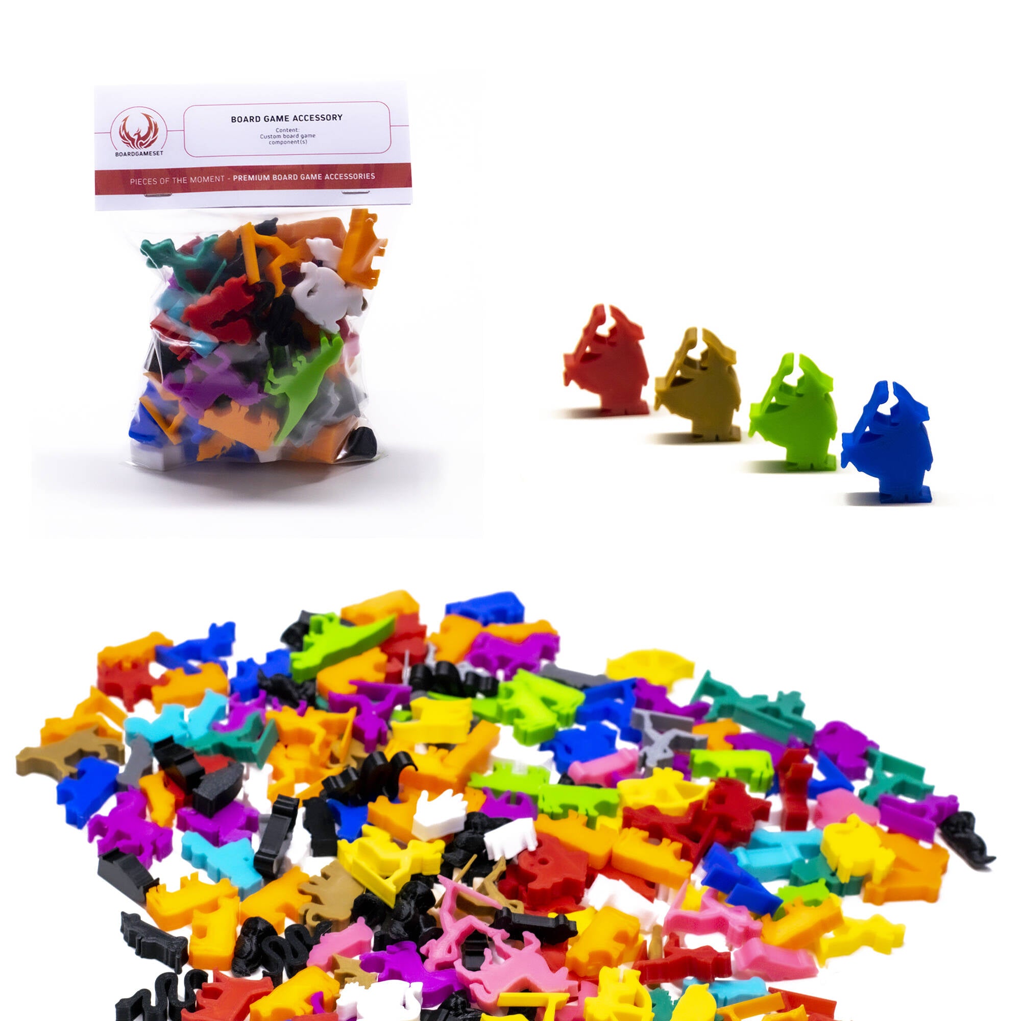 Mage, Wizard Meeple Figures for upgrading board games, tabletop and other DnD games