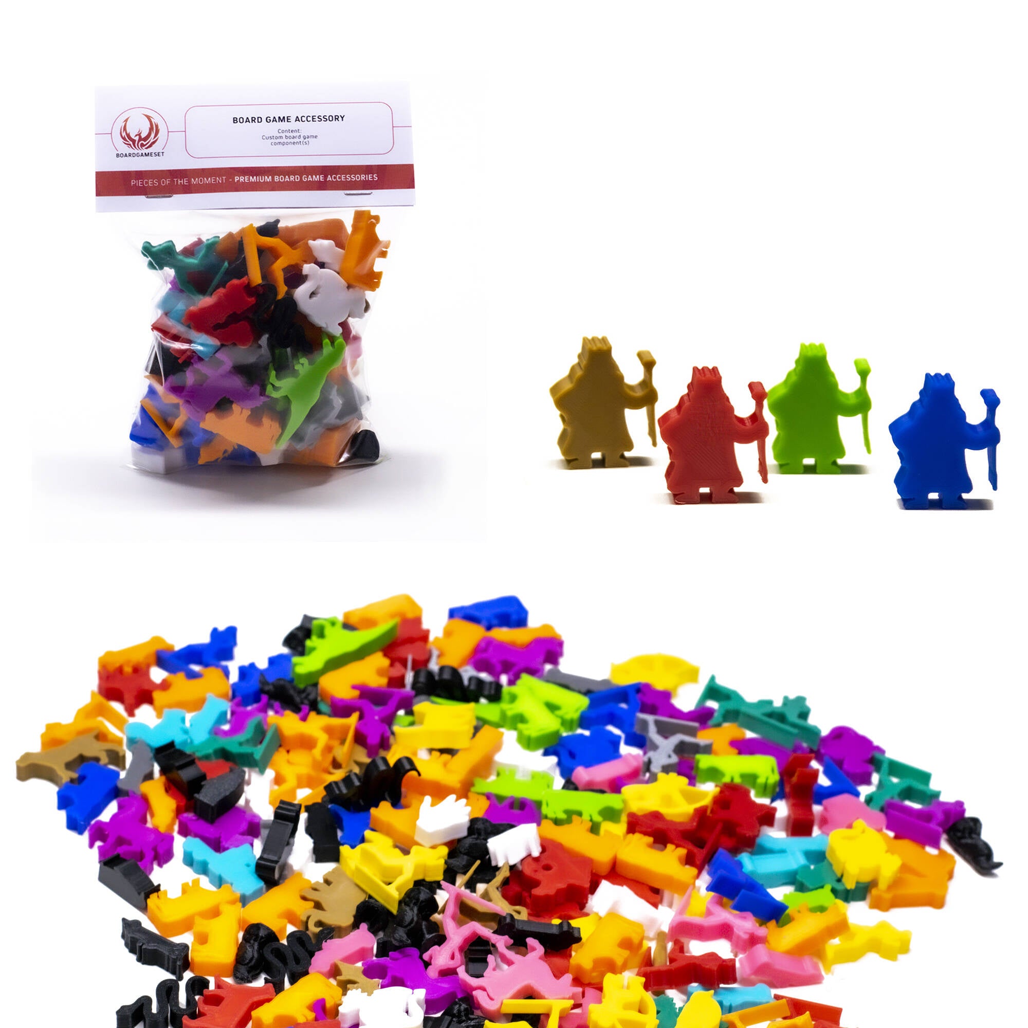 King Meeple Figures for upgrading board games, tabletop and other DnD games