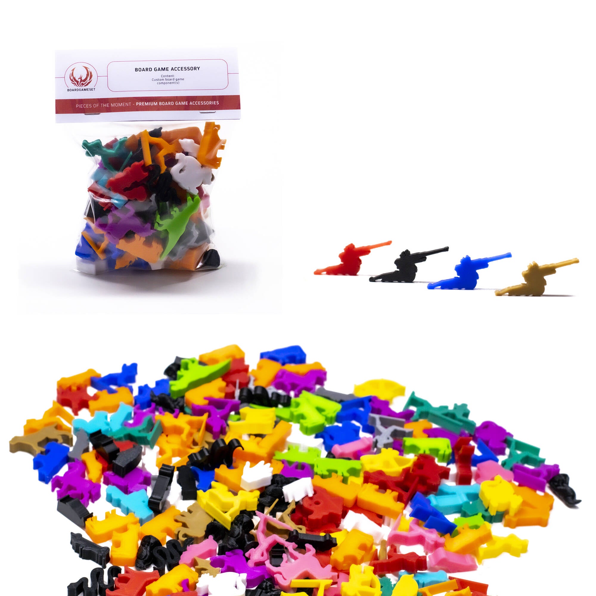 Artillery Meeple Figures for upgrading board games, tabletop and other DnD games