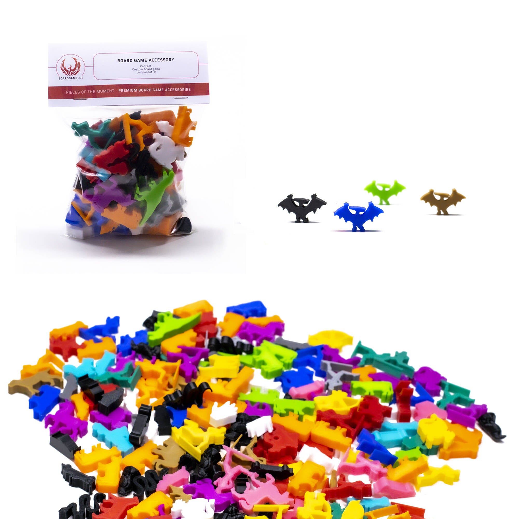 Pteranodon Meeple Dinosaur Figures for upgrading board games, tabletop and other DnD games