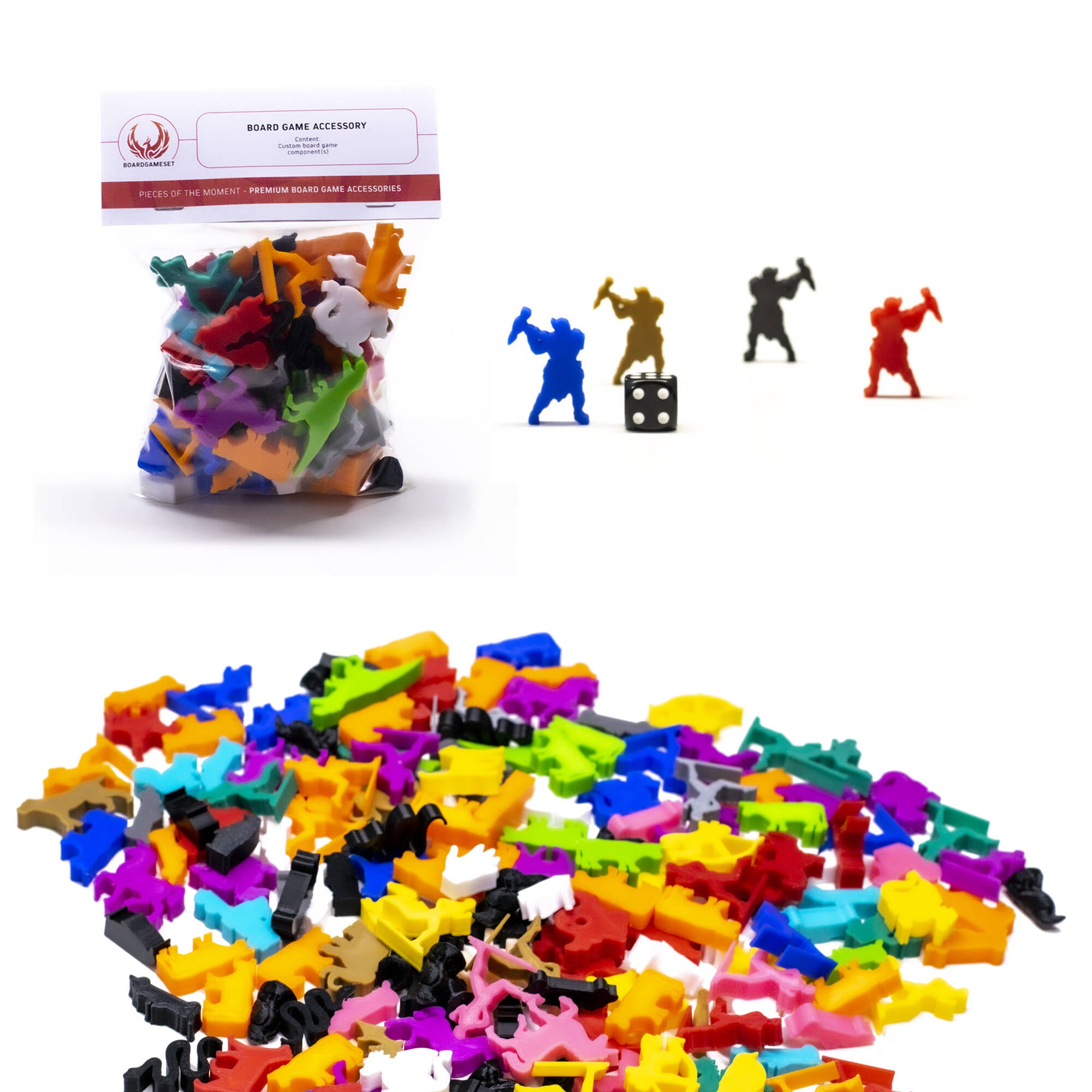 Orc Woman Figures Meeple  for upgrading board games, tabletop and other DnD games