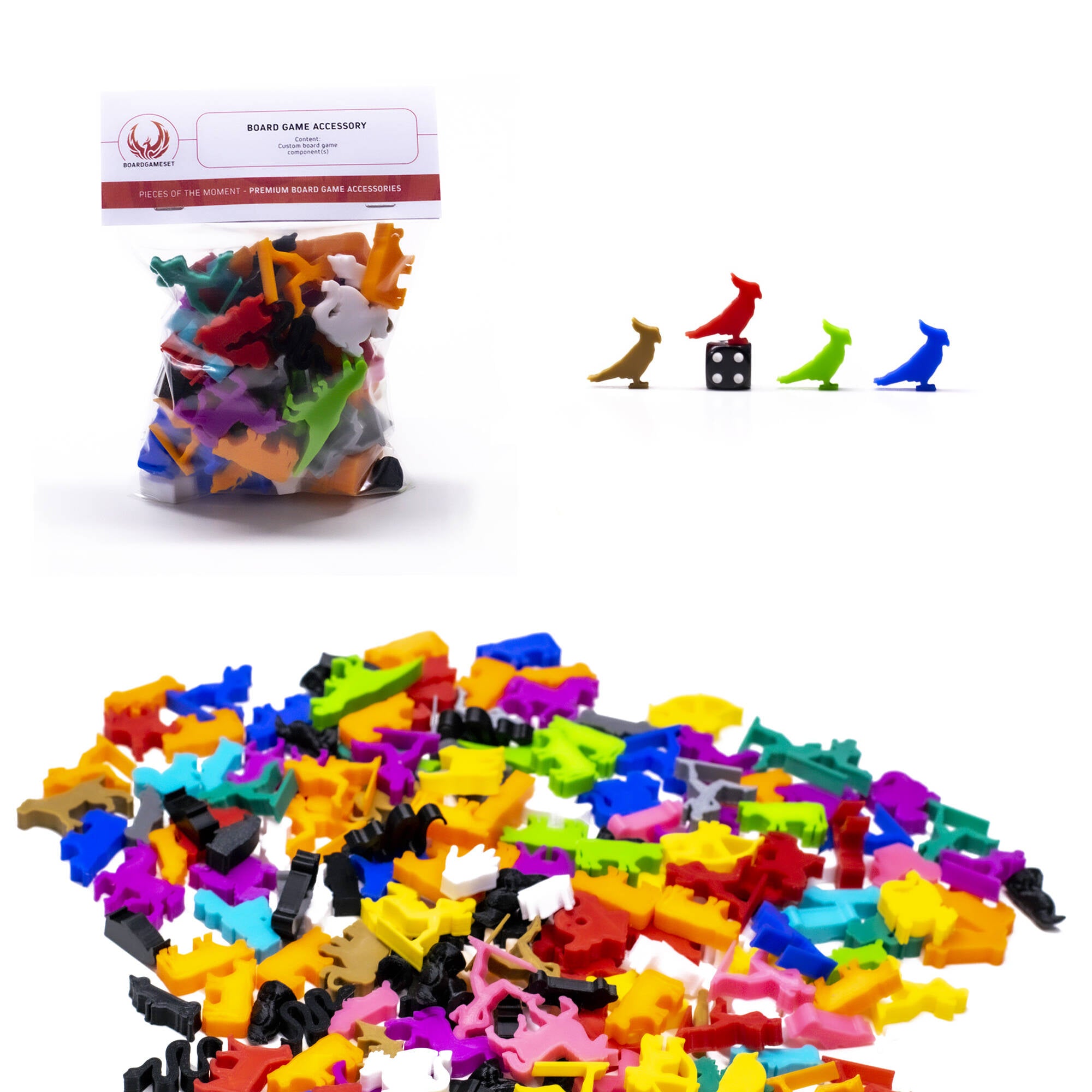 Parrot Meeple for upgrading board games, tabletop and other DnD games