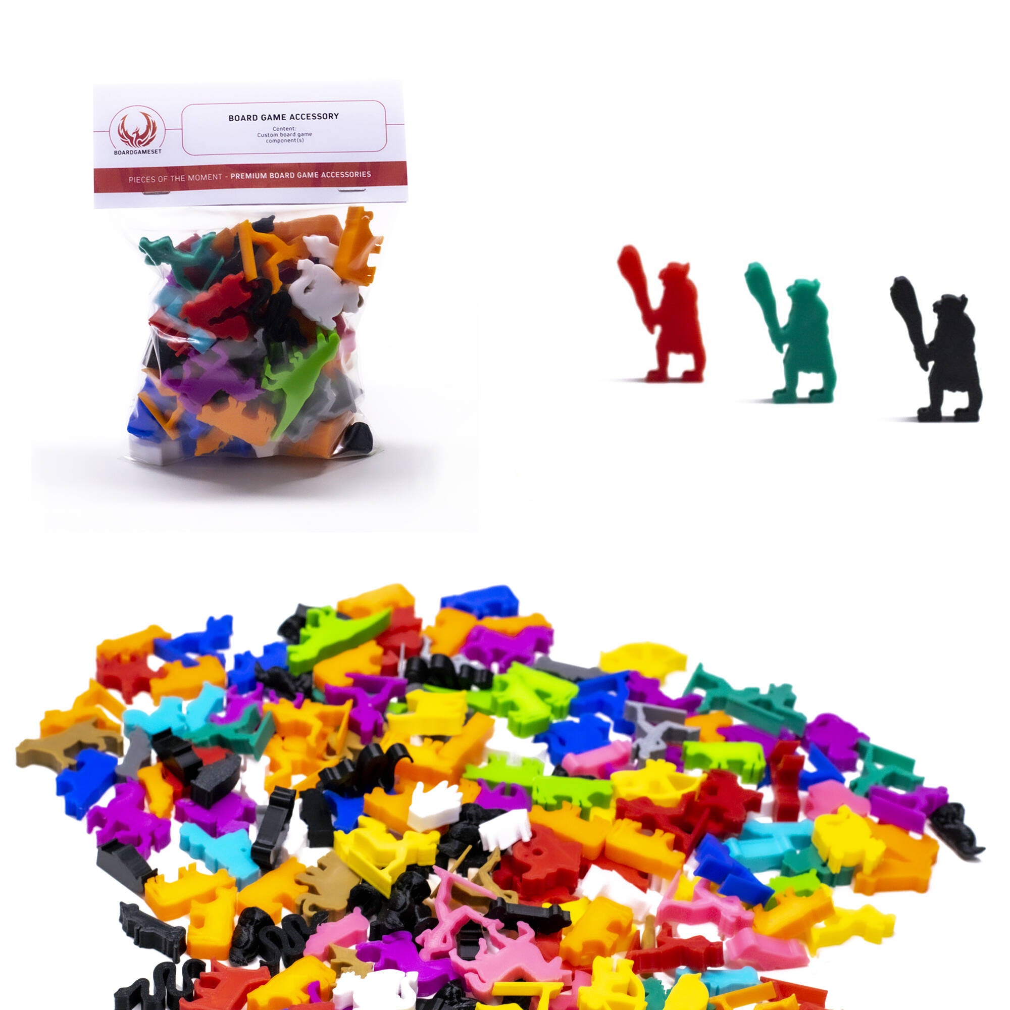 Troll Meeple Figures for upgrading board games, tabletop and other DnD games